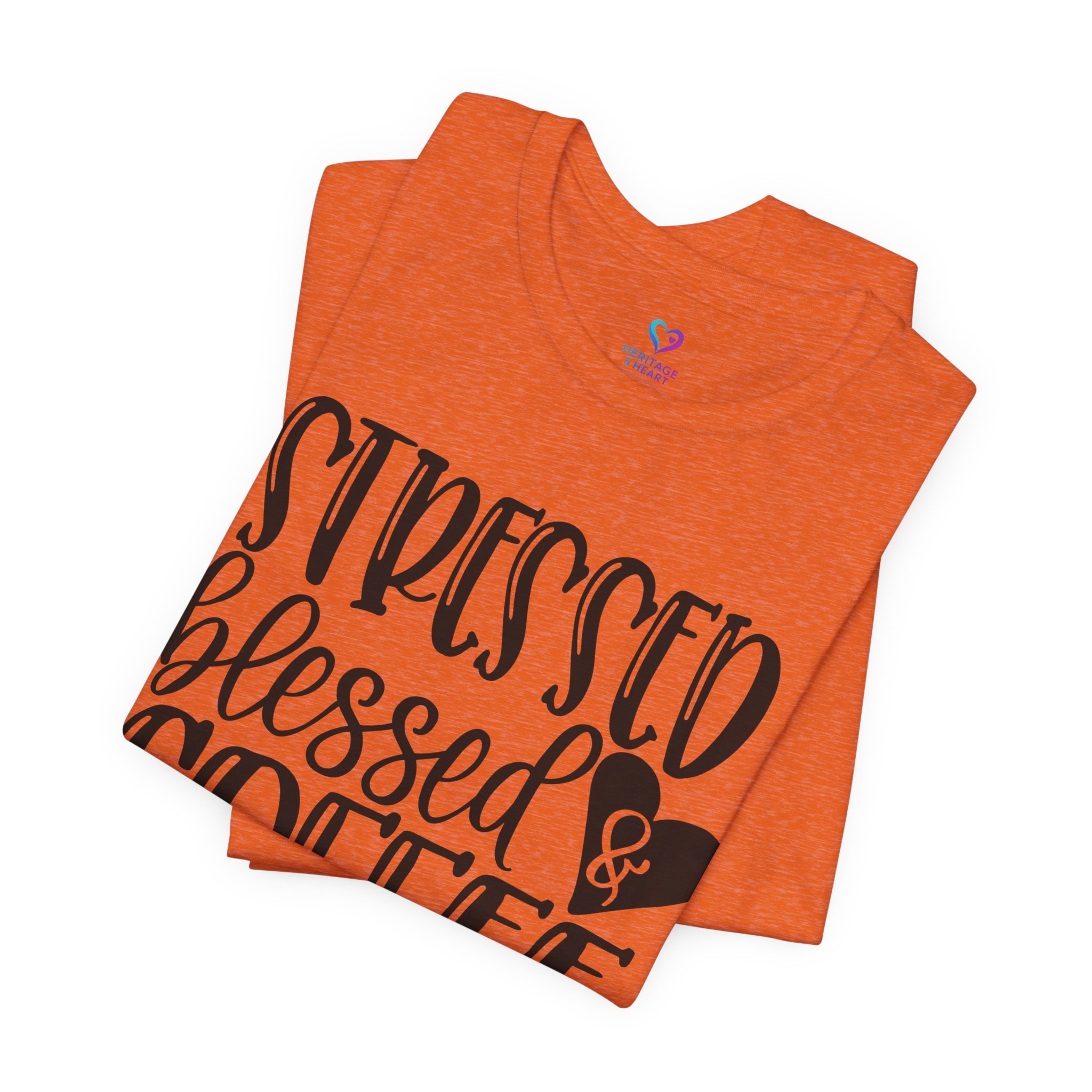 Coffee Obsessed T‑Shirt - "Stressed Blessed & Coffee Obsessed" Graphic Tee - Image 16