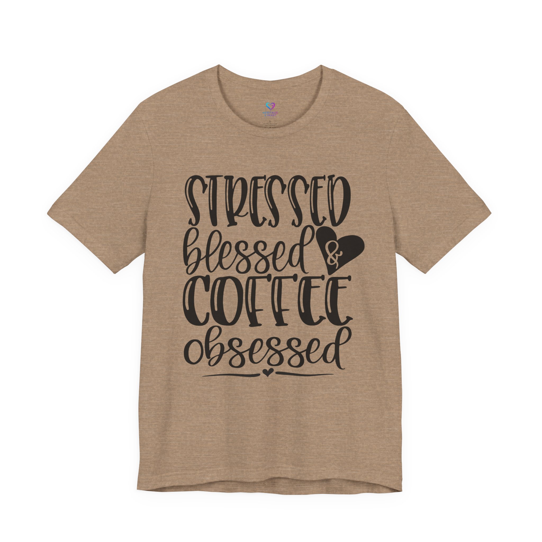 Coffee Obsessed T‑Shirt - "Stressed Blessed & Coffee Obsessed" Graphic Tee - Image 26