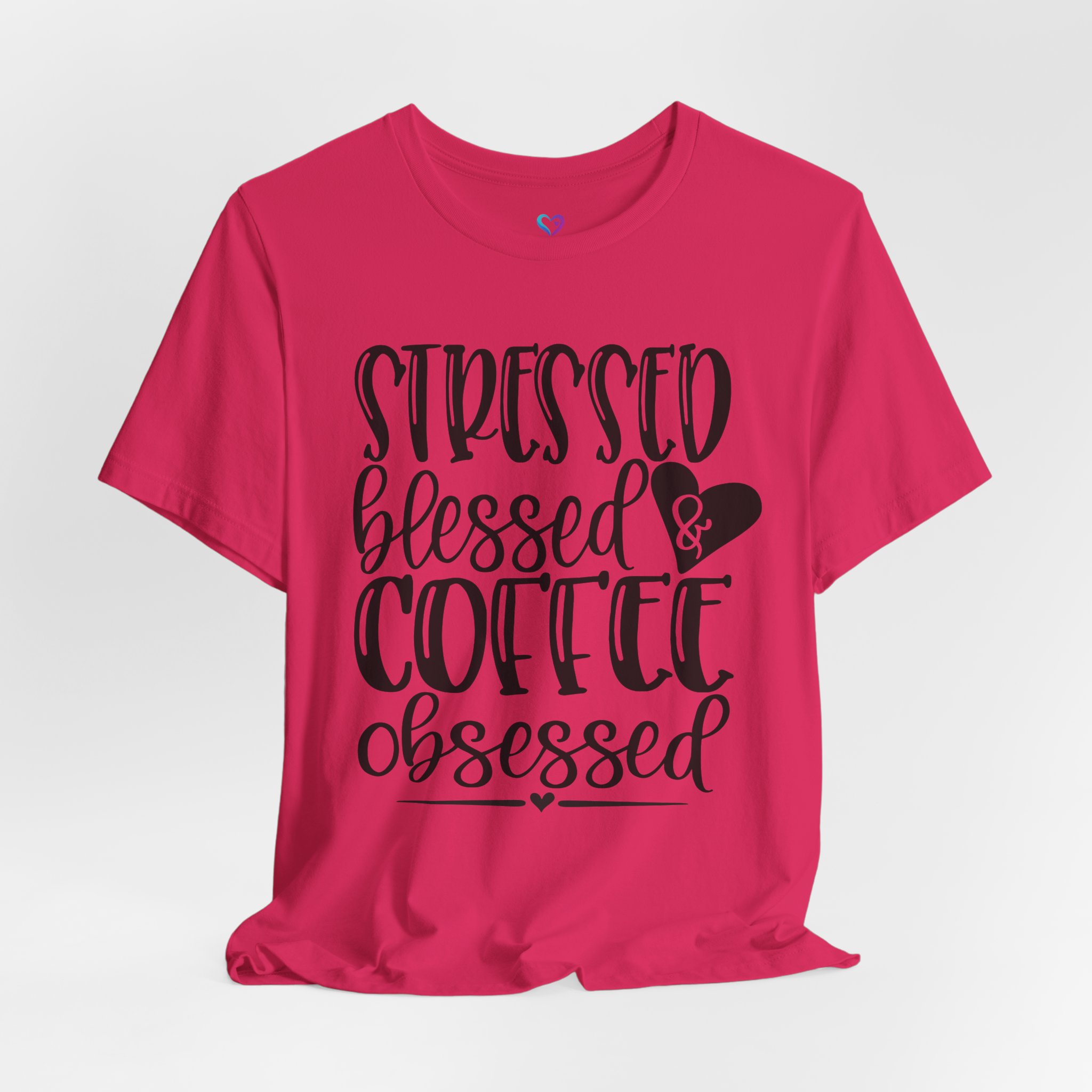 Coffee Obsessed T‑Shirt - "Stressed Blessed & Coffee Obsessed" Graphic Tee - Image 49