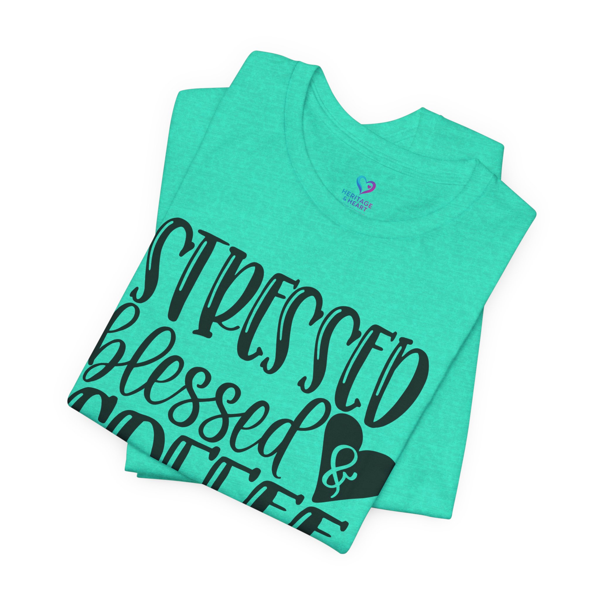 Coffee Obsessed T‑Shirt - "Stressed Blessed & Coffee Obsessed" Graphic Tee - Image 40