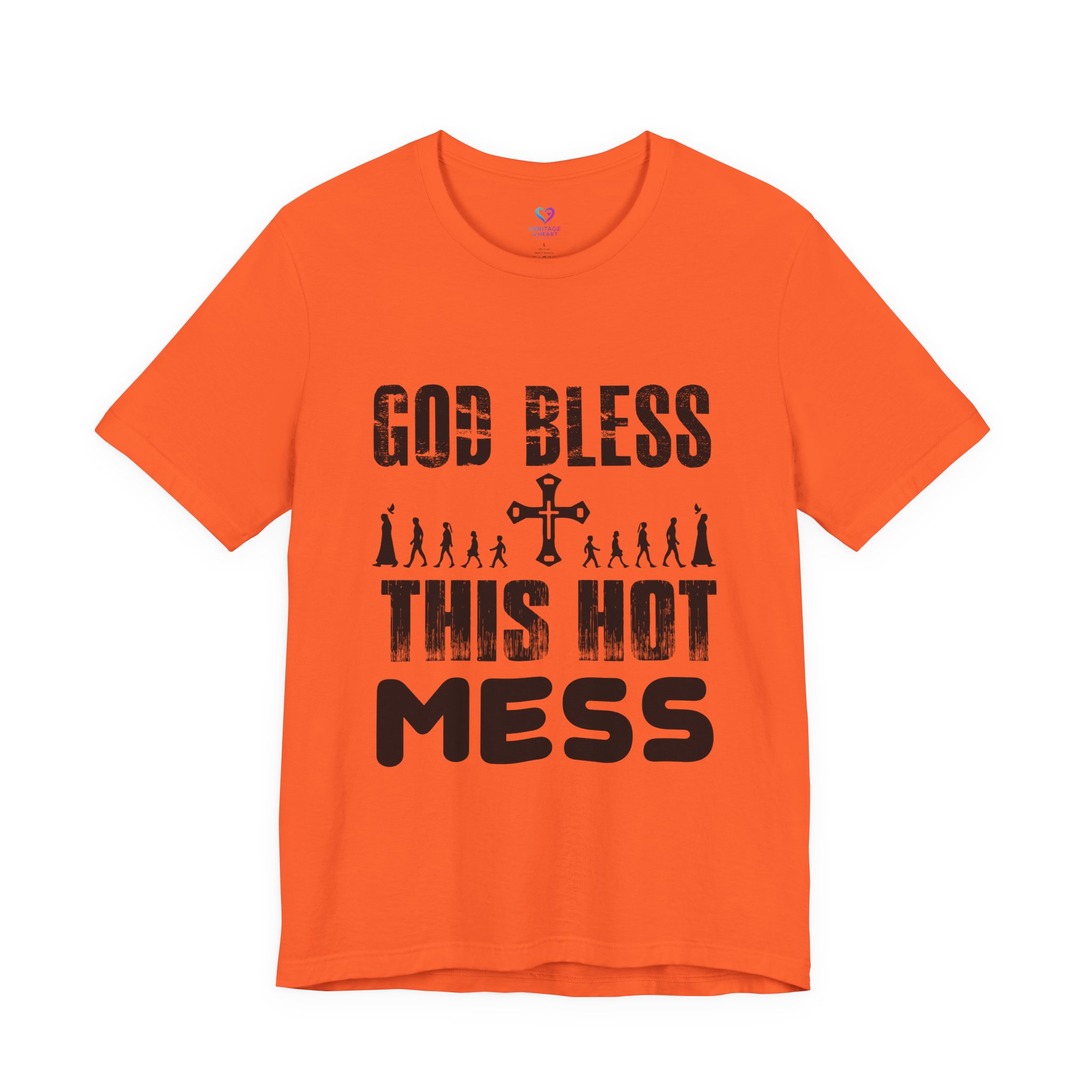 T-Shirt — “God Bless This Hot Mess” Funny Christian Graphic Tee