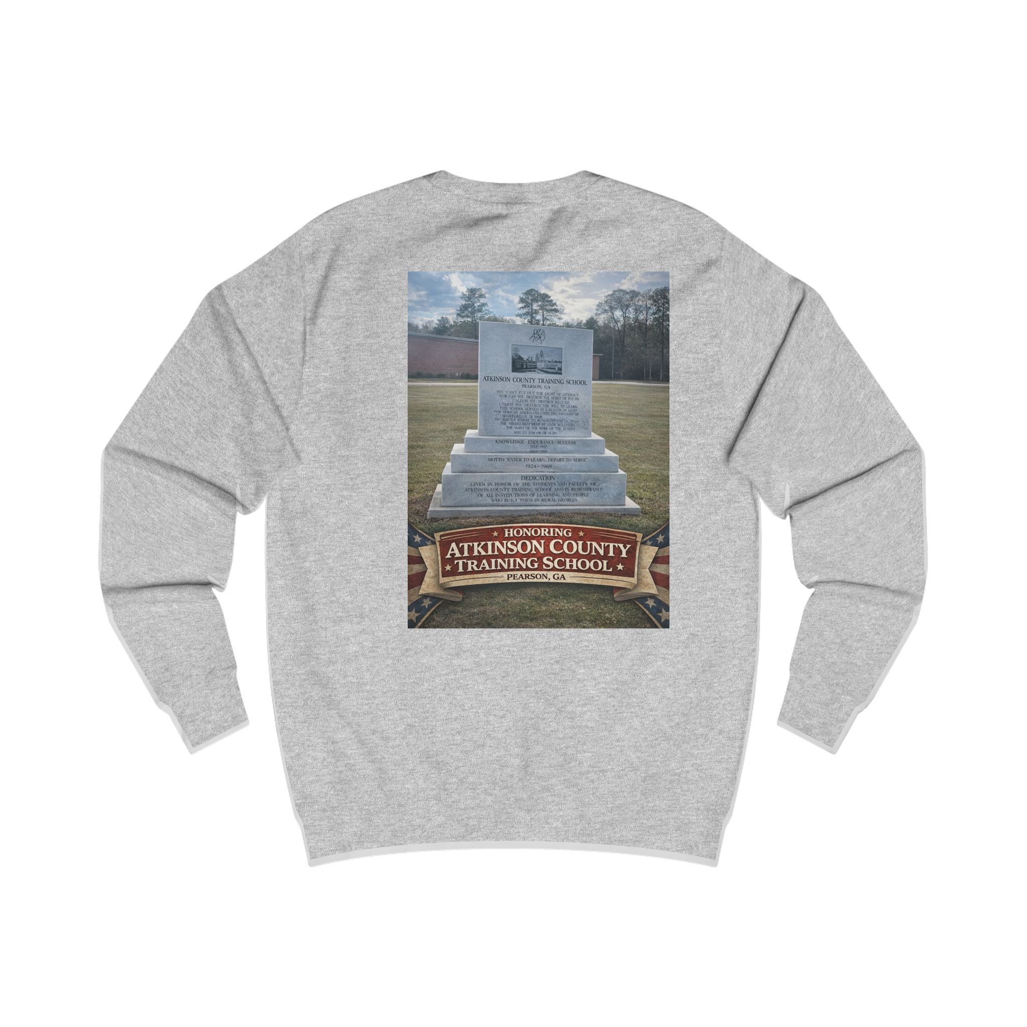 Memorial Monument Sweatshirt - Atkinson County Training School Tribute - Image 4