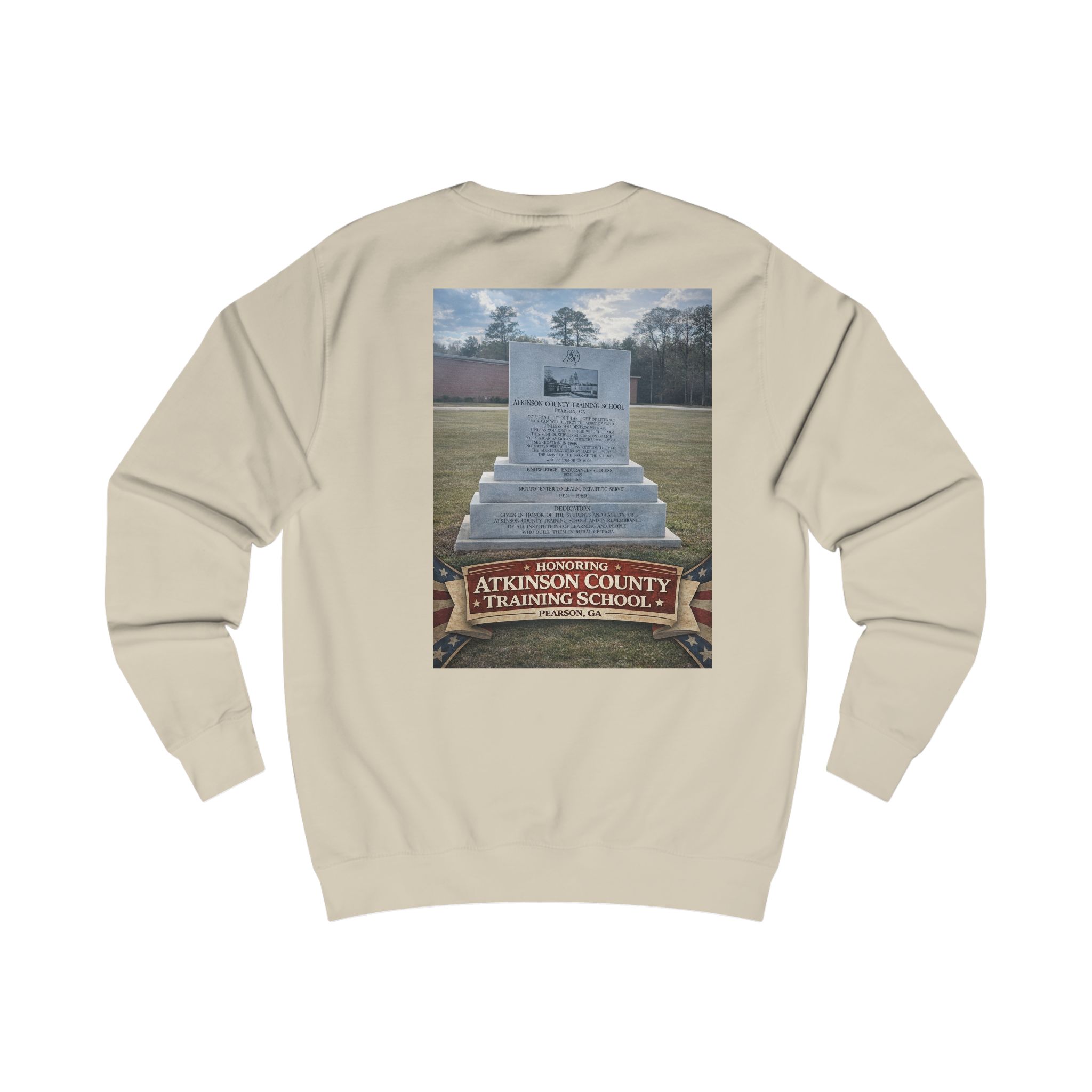 Memorial Monument Sweatshirt - Atkinson County Training School Tribute - Image 6