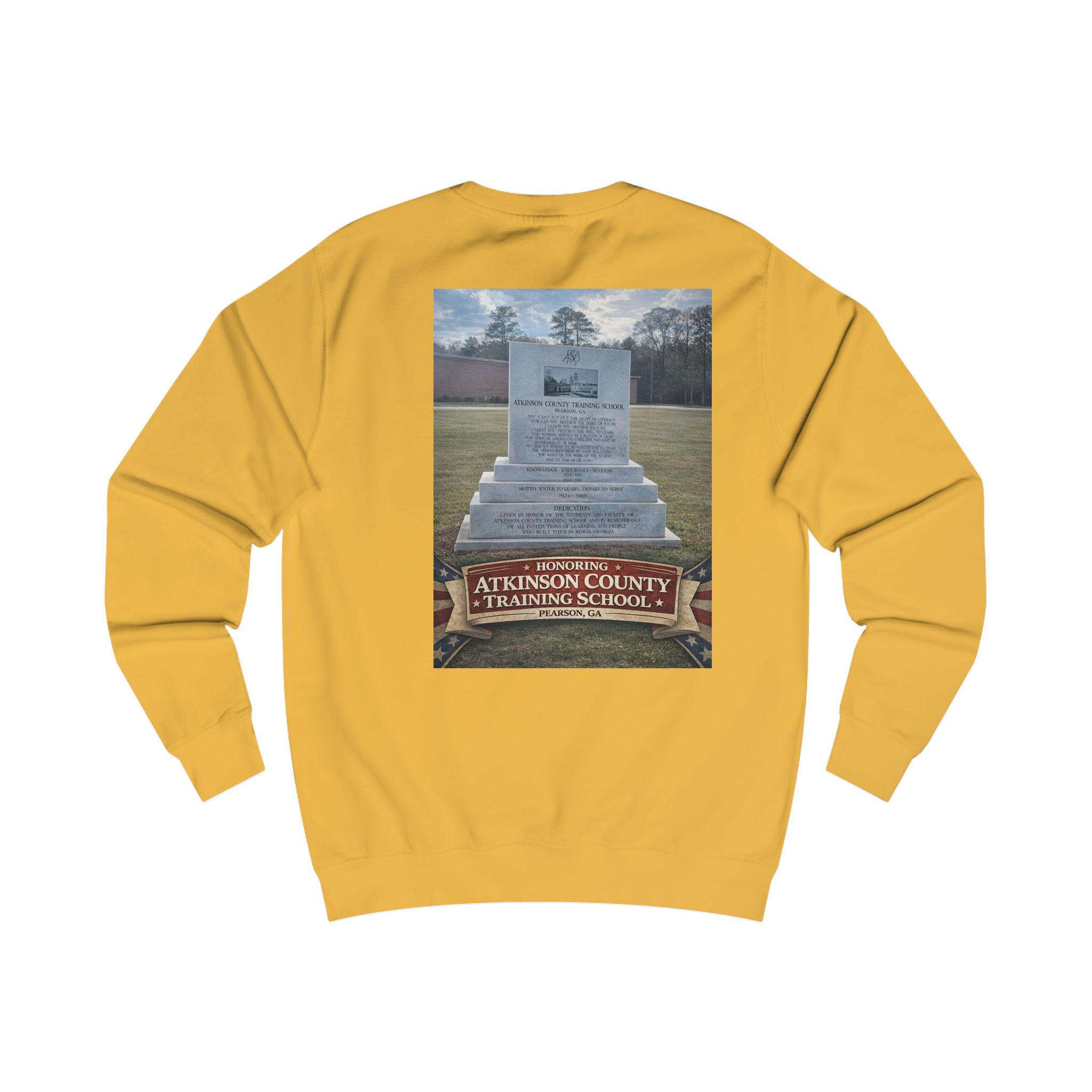 Memorial Monument Sweatshirt - Atkinson County Training School Tribute - Image 8