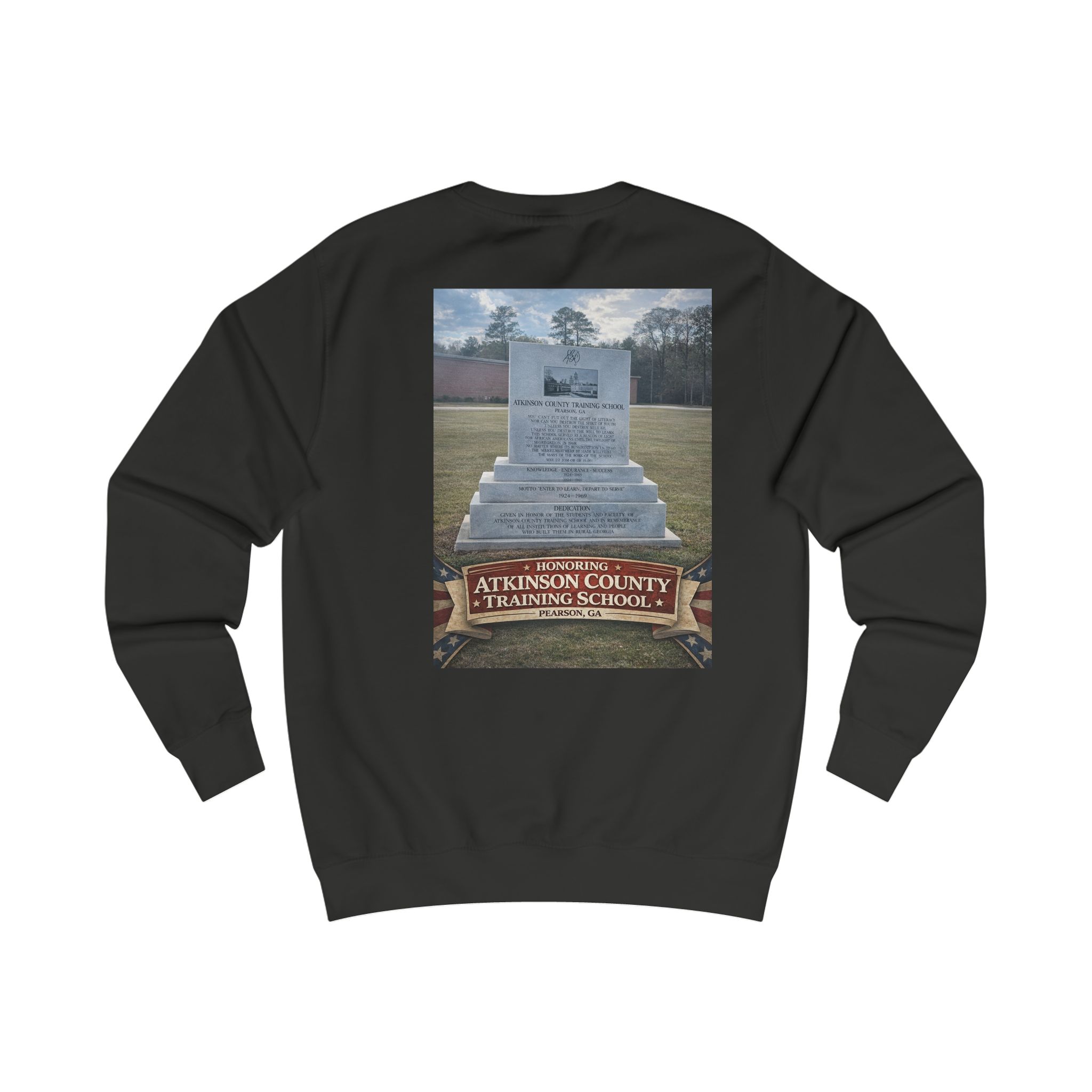 Memorial Monument Sweatshirt - Atkinson County Training School Tribute - Image 10