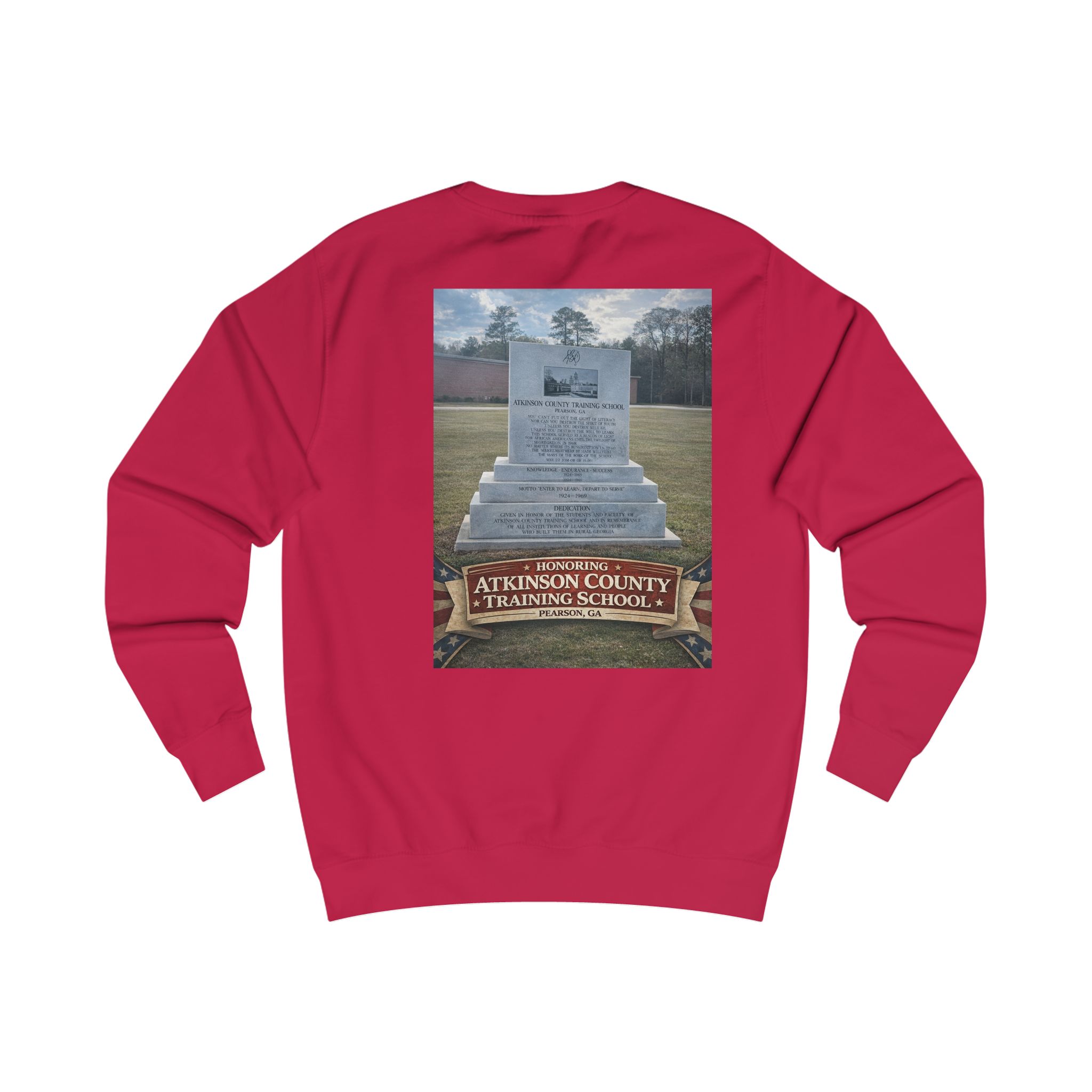 Memorial Monument Sweatshirt - Atkinson County Training School Tribute - Image 12