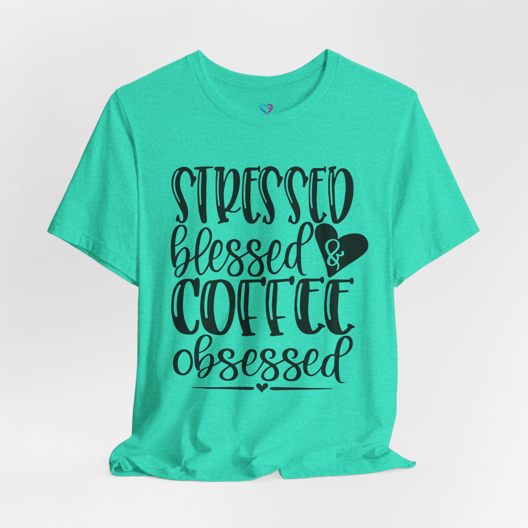 Coffee Obsessed T‑Shirt - "Stressed Blessed & Coffee Obsessed" Graphic Tee - Image 41