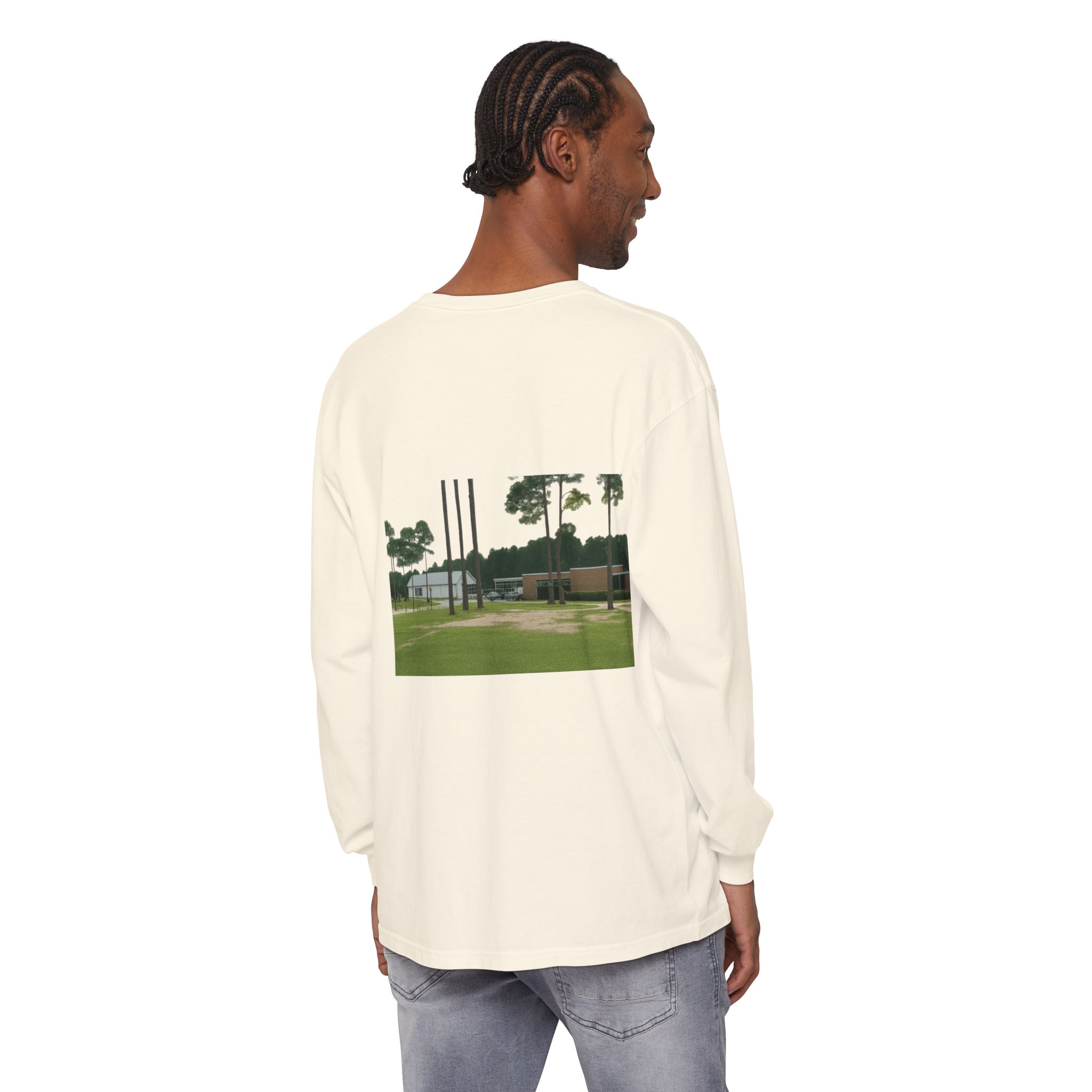 Unisex Garment-dyed Long Sleeve T-Shirt - Image 12