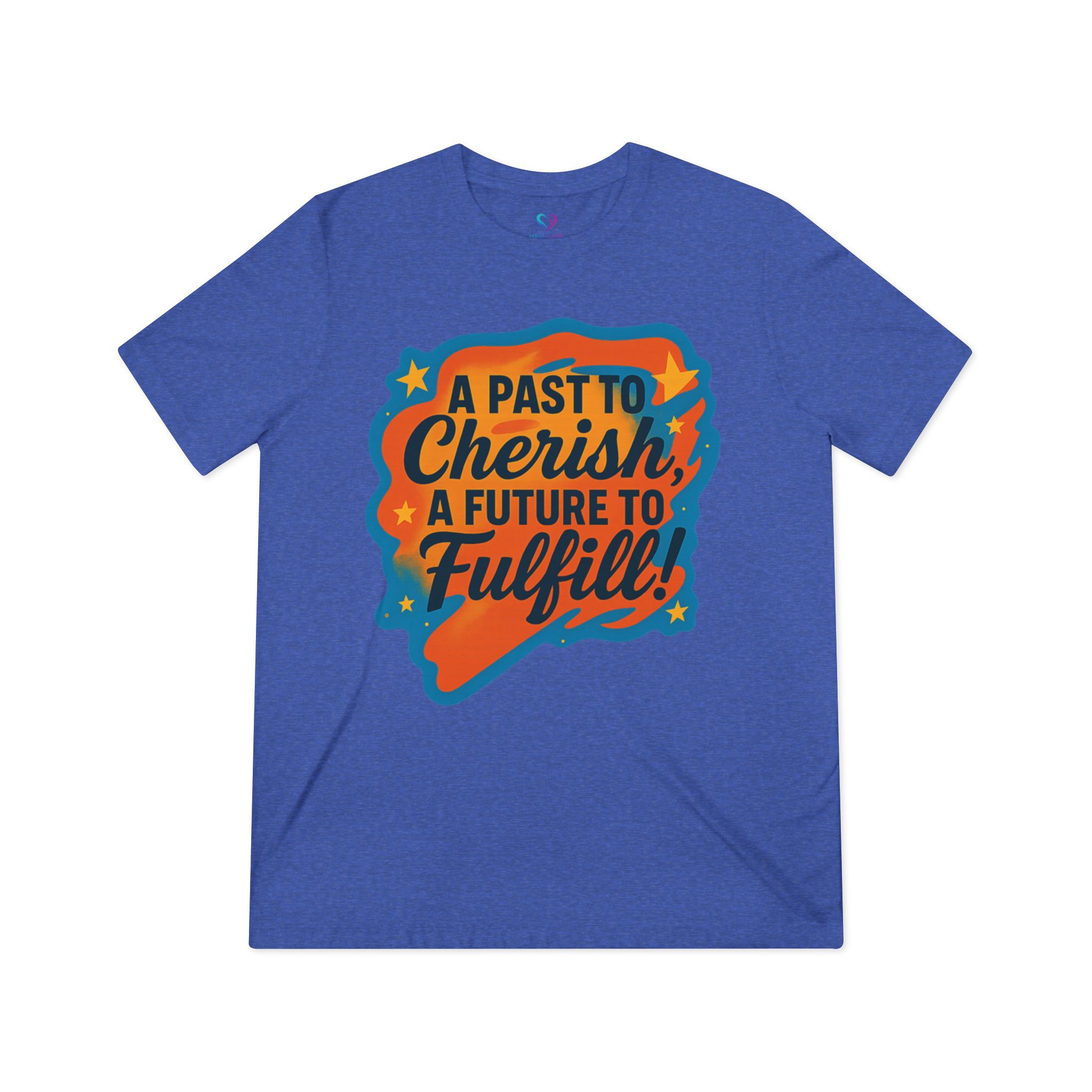 T-Shirt — "A Past to Cherish, A Future to Fulfill" Retro Inspirational Tee - Image 5