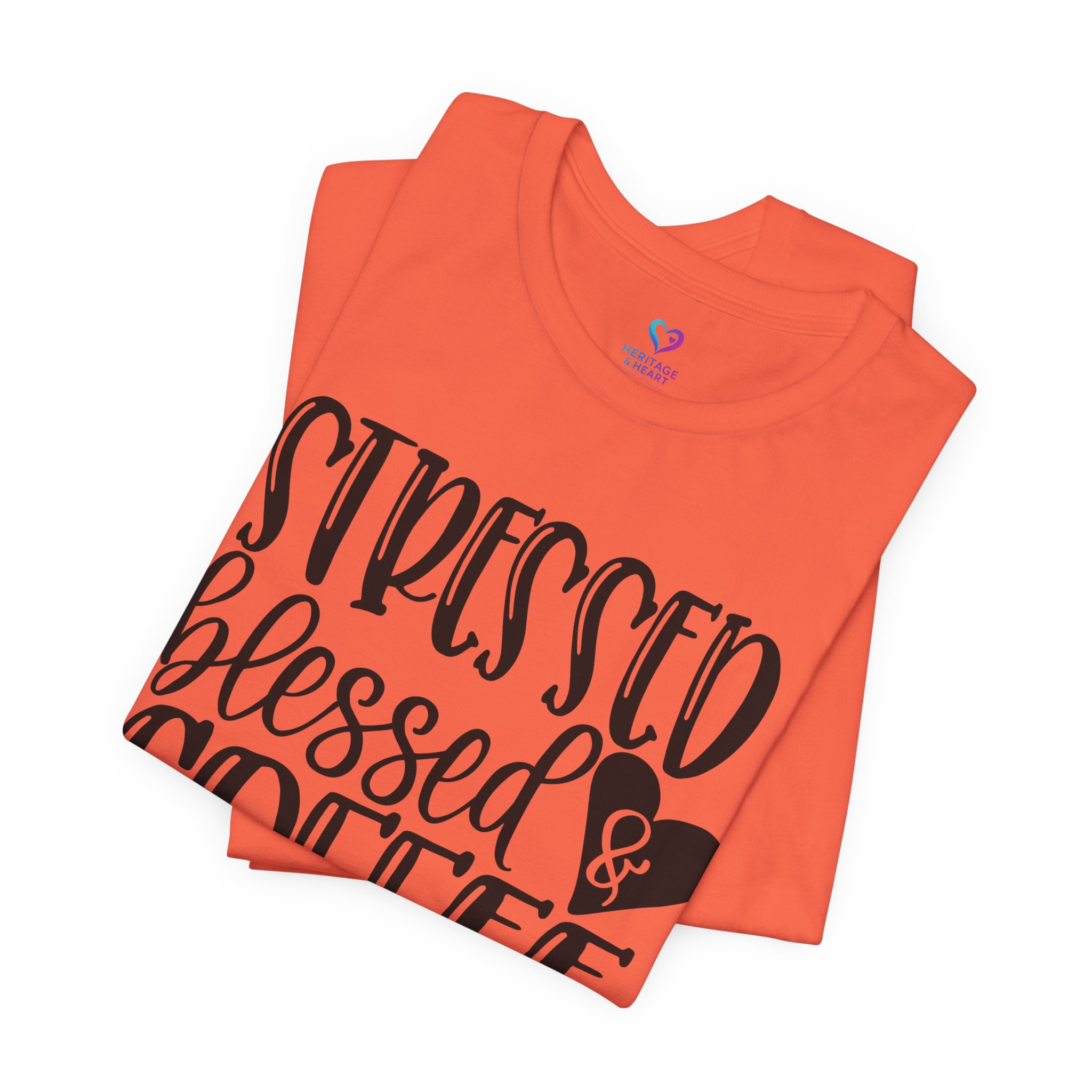 Coffee Obsessed T‑Shirt - "Stressed Blessed & Coffee Obsessed" Graphic Tee - Image 12