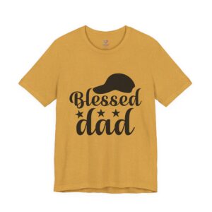 Blessed Dad T-Shirt – Father’s Day Casual Tee with Cap Graphic