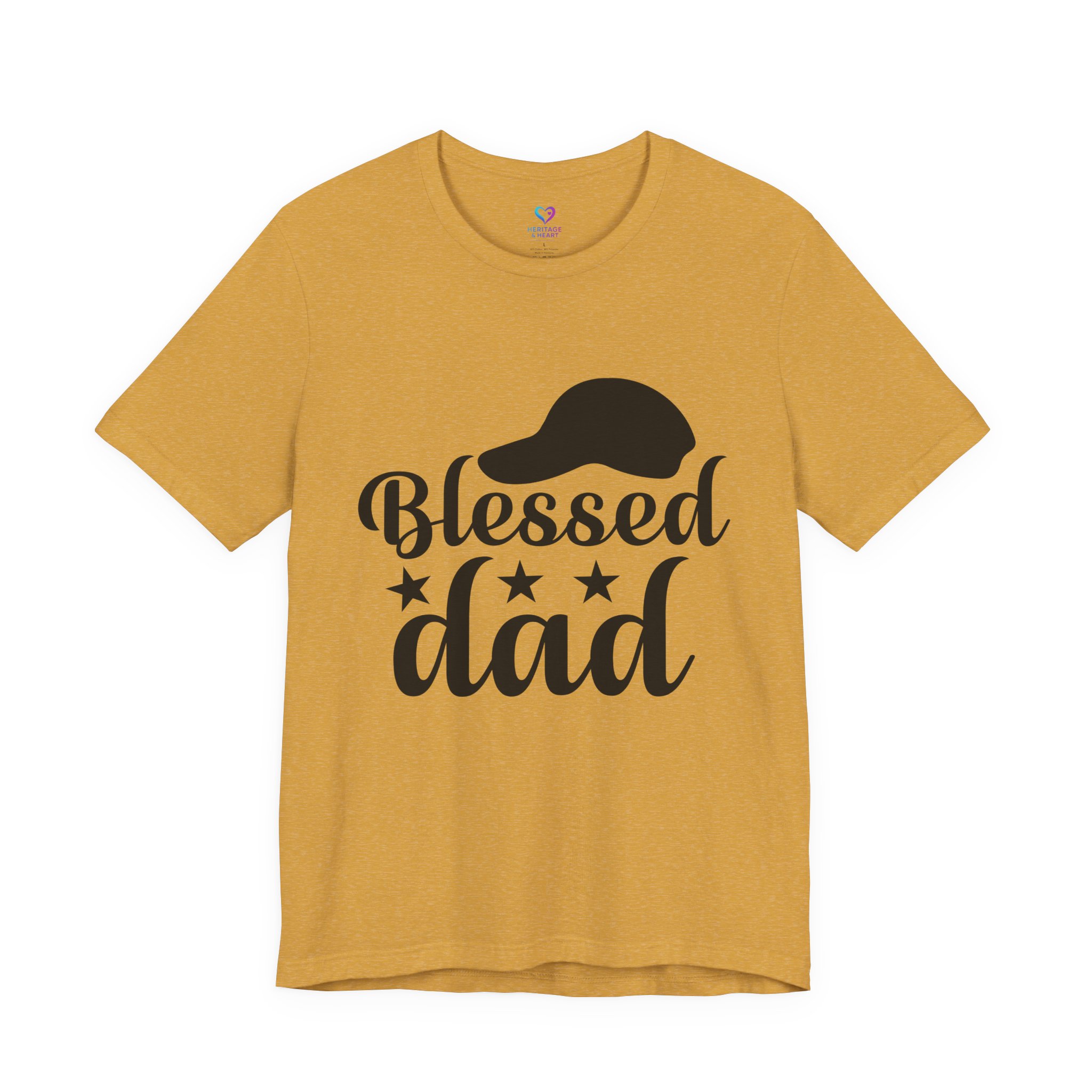 Blessed Dad T-Shirt – Father’s Day Casual Tee with Cap Graphic