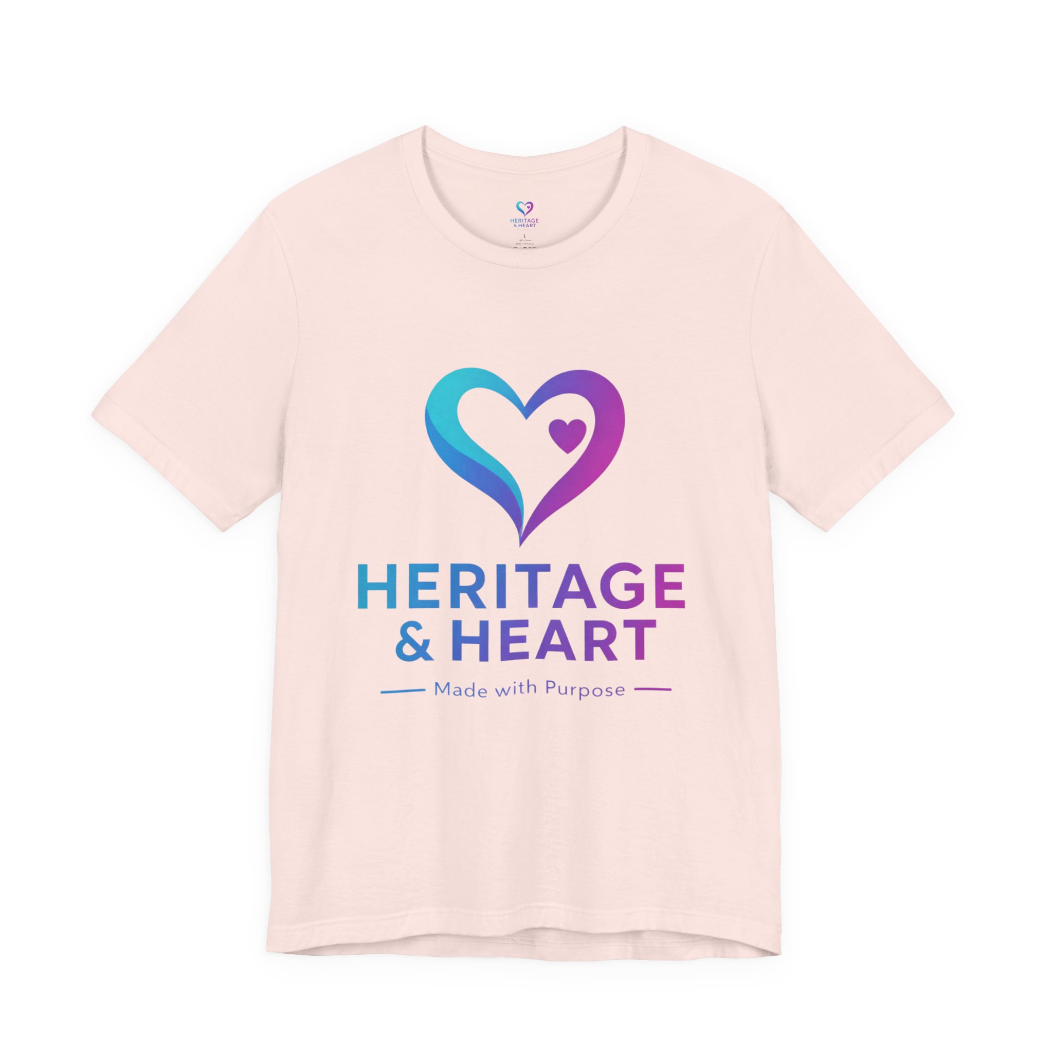 Heritage & Heart Logo T‑Shirt — Made With Purpose