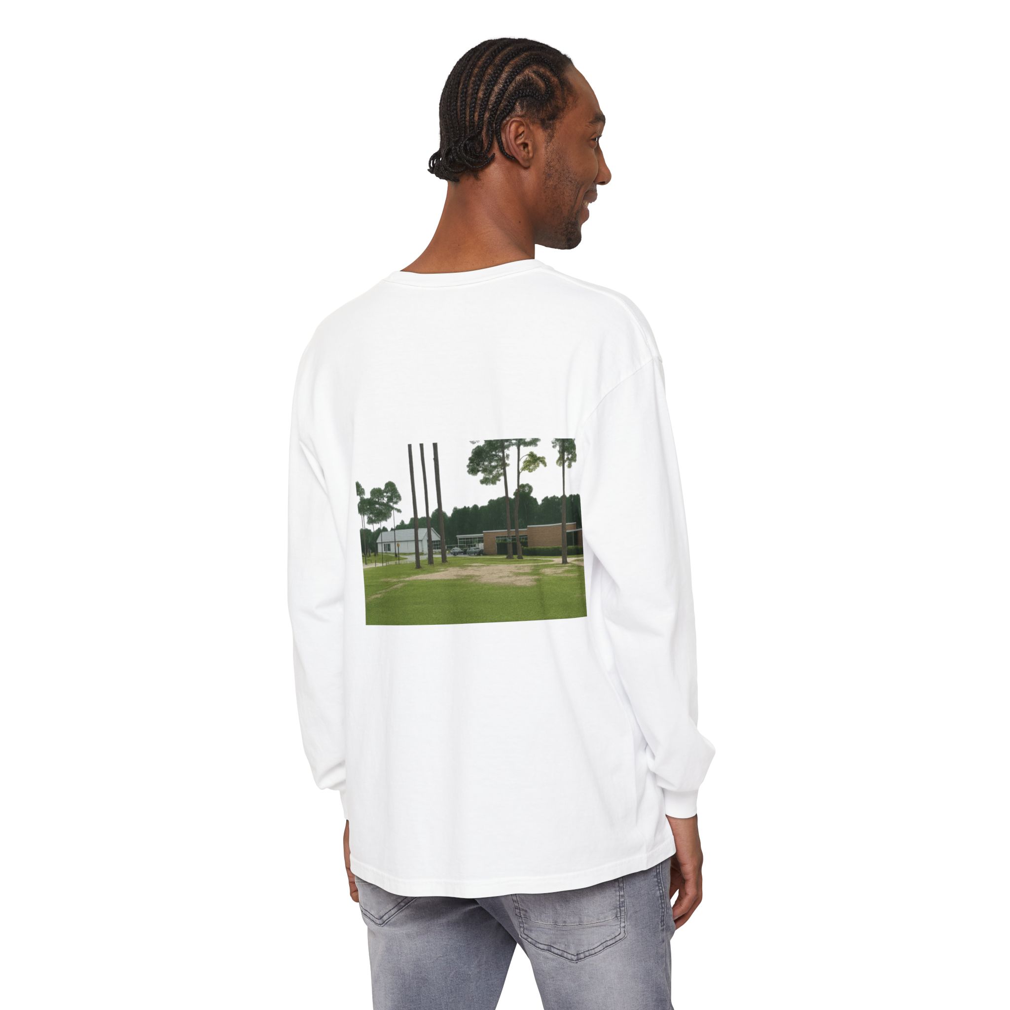 Unisex Garment-dyed Long Sleeve T-Shirt - Image 8