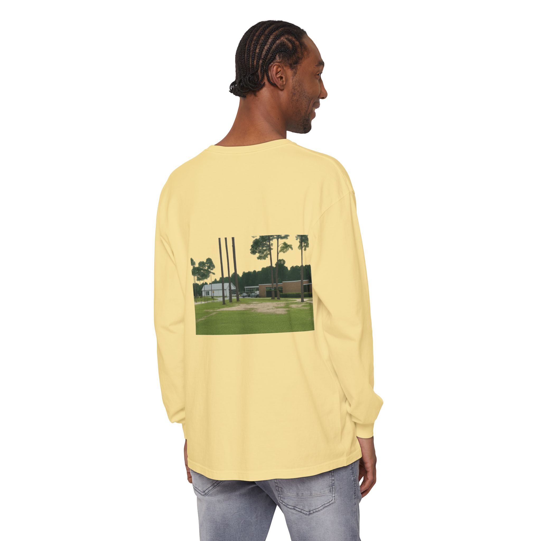 Unisex Garment-dyed Long Sleeve T-Shirt - Image 16