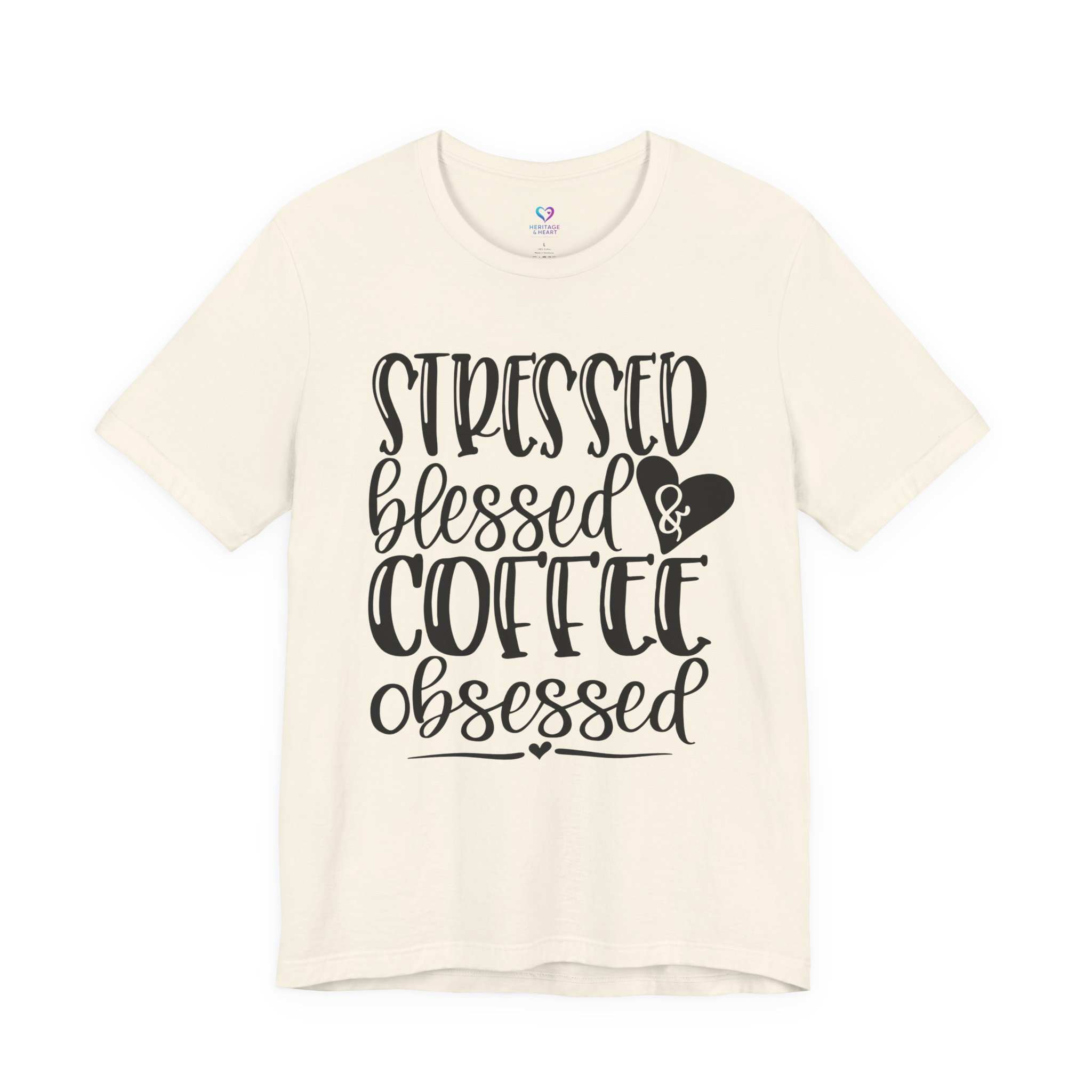 Coffee Obsessed T‑Shirt - "Stressed Blessed & Coffee Obsessed" Graphic Tee - Image 22