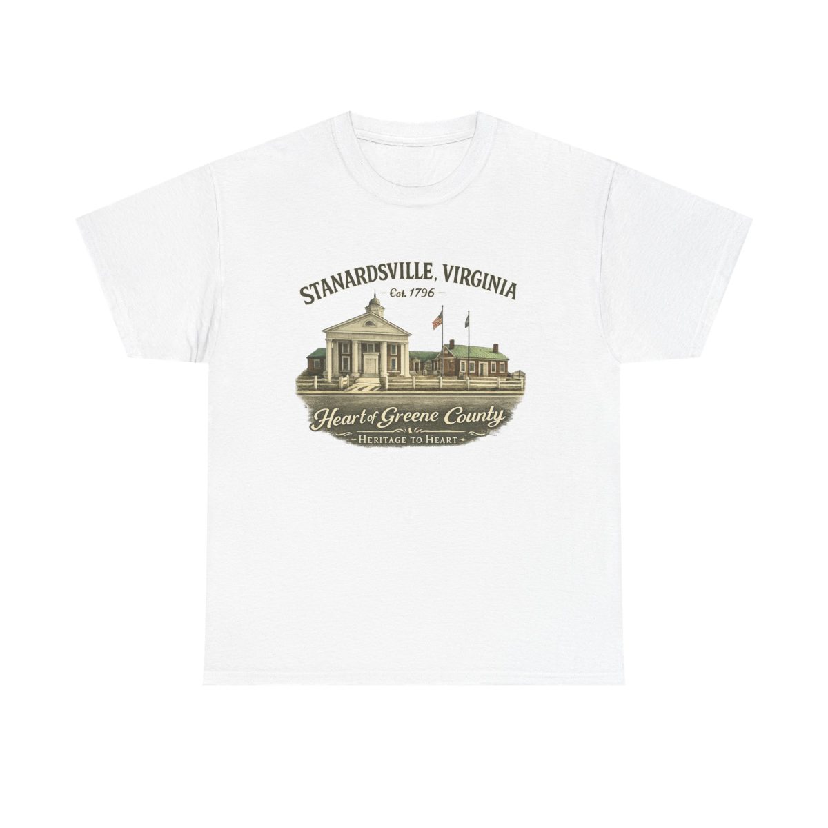 Stanardsville, Virginia Tee — Heart of Greene County Historical Building Design