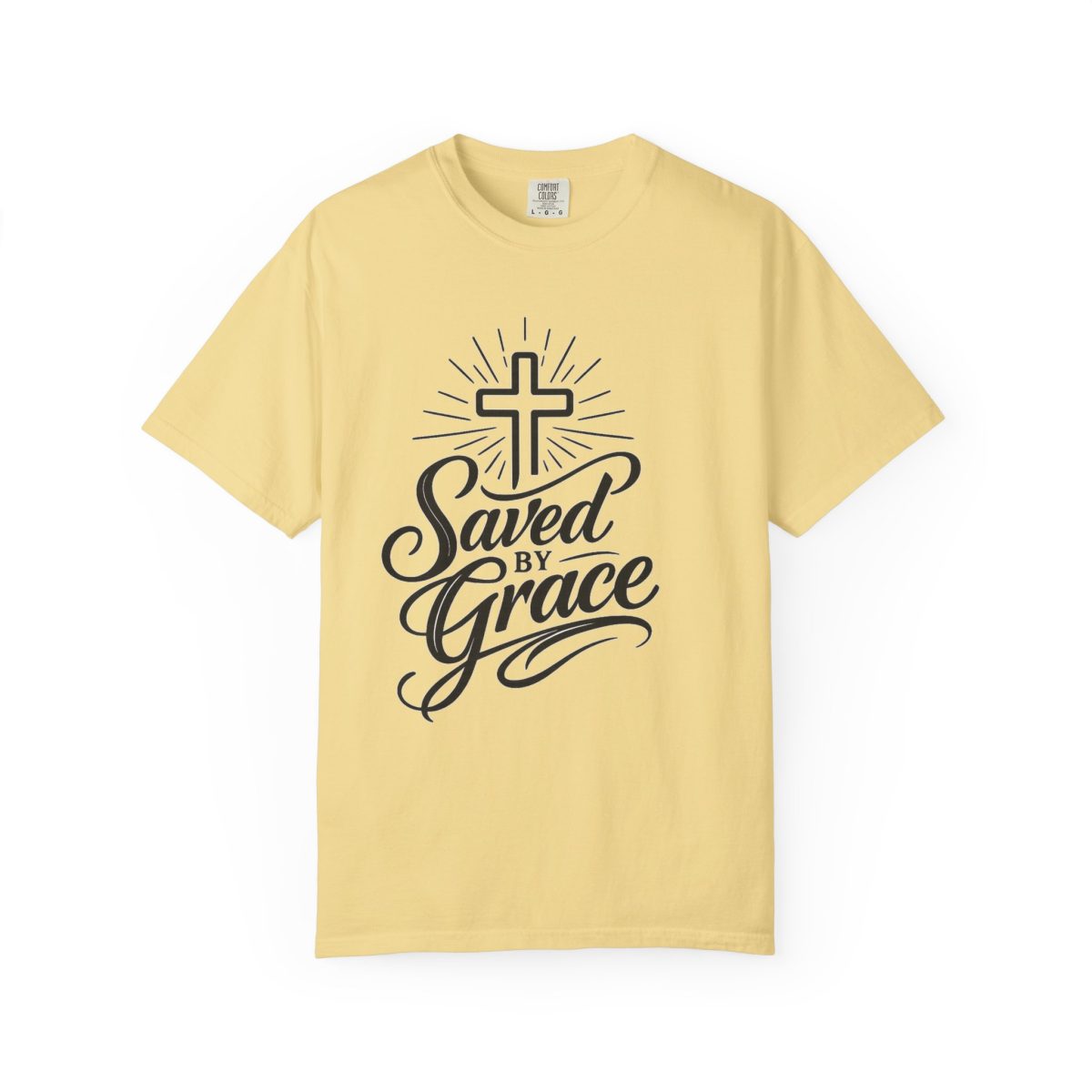 Saved by Grace T-Shirt — Christian Cross Faith Tee