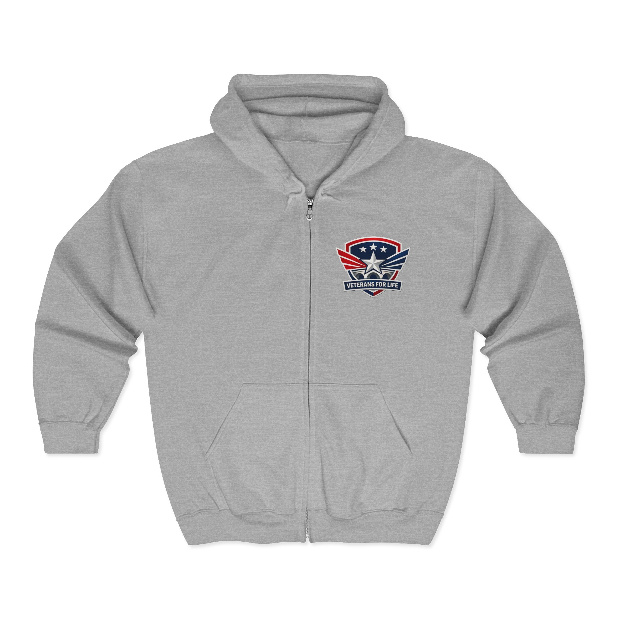 Patriotic Shield Zip Hoodie — American Eagle Emblem Full-Zip Sweatshirt - Image 5