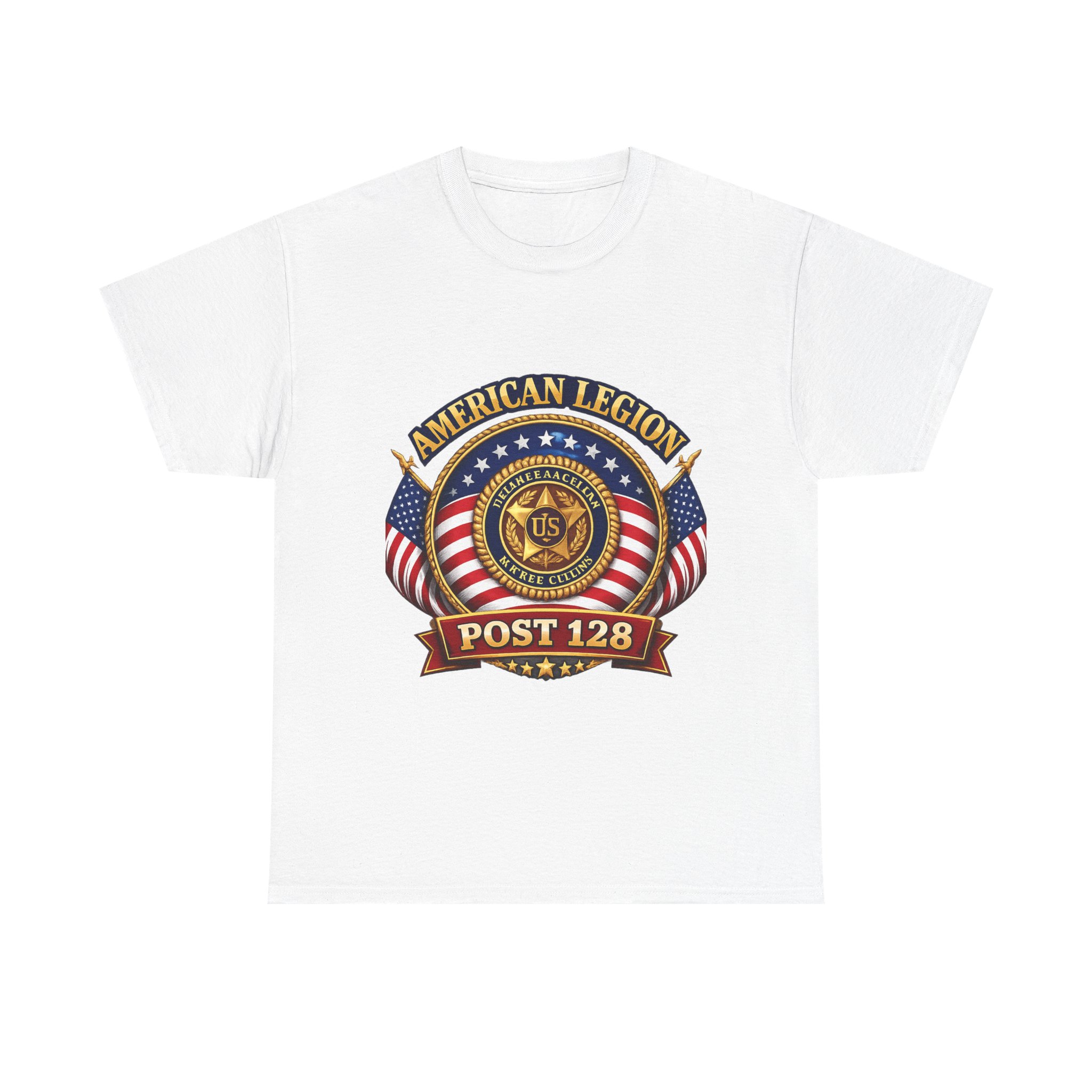 American Legion Post 128 T-Shirt — Patriotic Veteran Emblem Tee