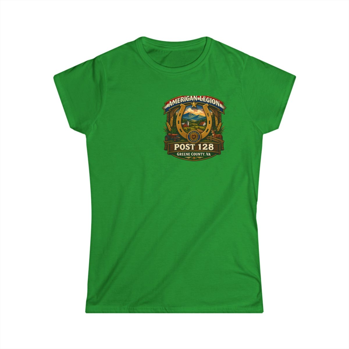 American Legion Post 128 Women's Tee — Greene County VA Commemorative Shirt