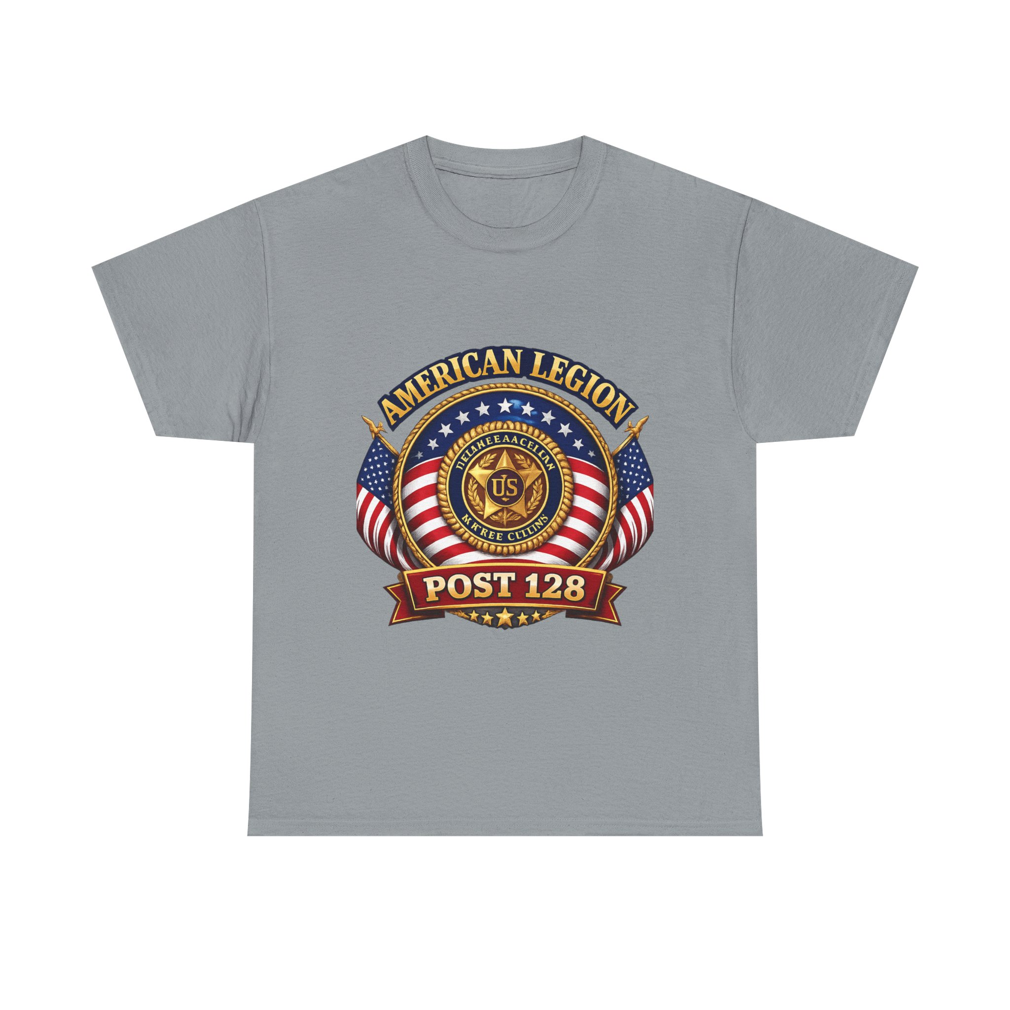 American Legion Post 128 T-Shirt — Patriotic Veteran Emblem Tee - Image 5