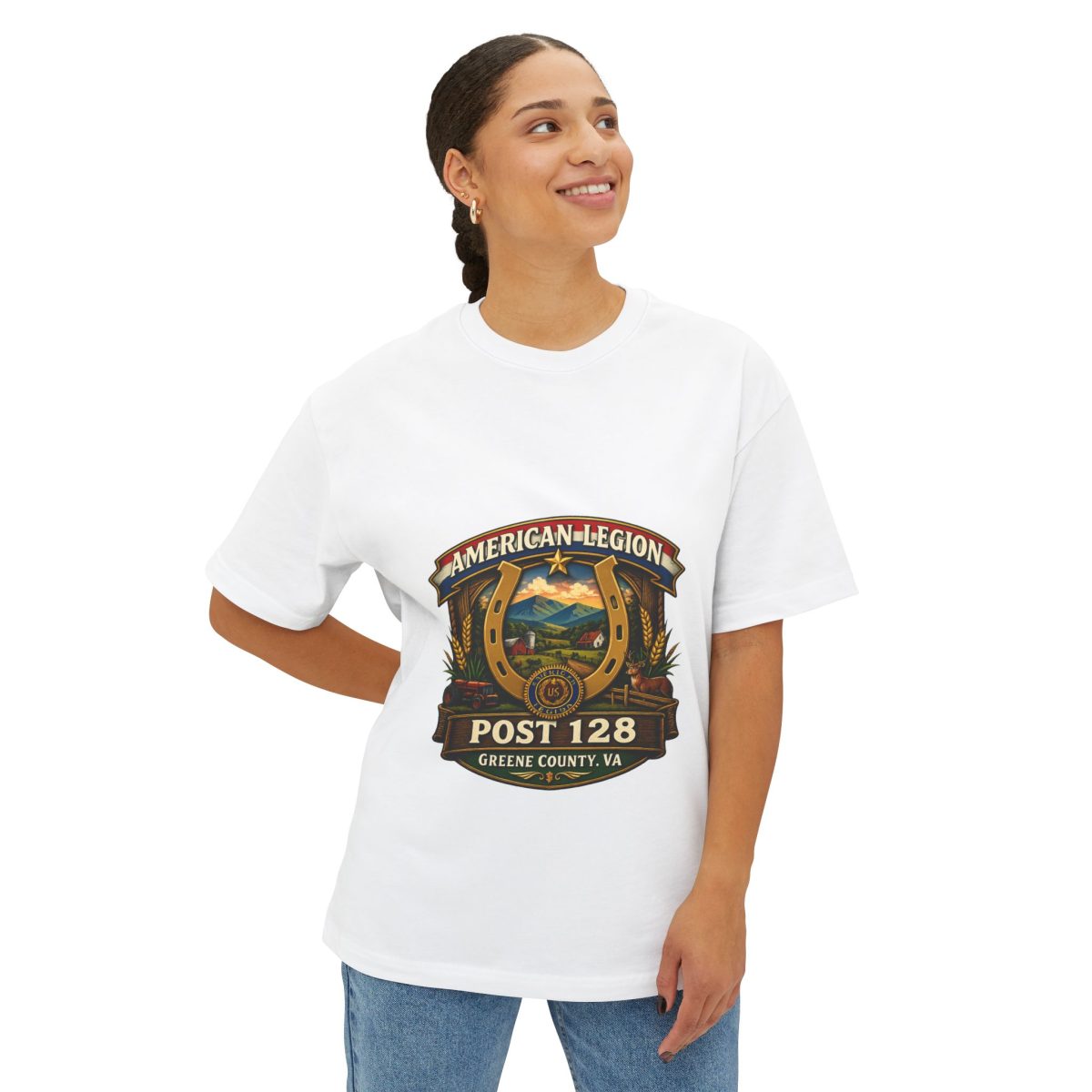 American Legion Post 128 Tee — Vintage Military Emblem T-Shirt