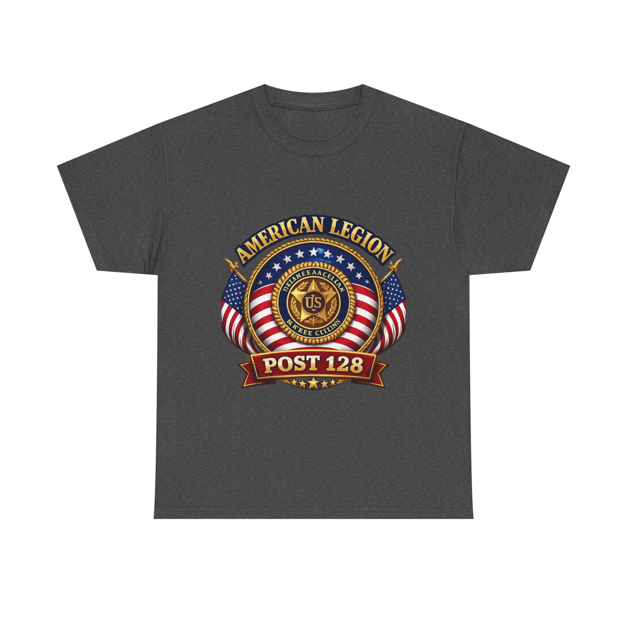 American Legion Post 128 T-Shirt — Patriotic Veteran Emblem Tee - Image 6