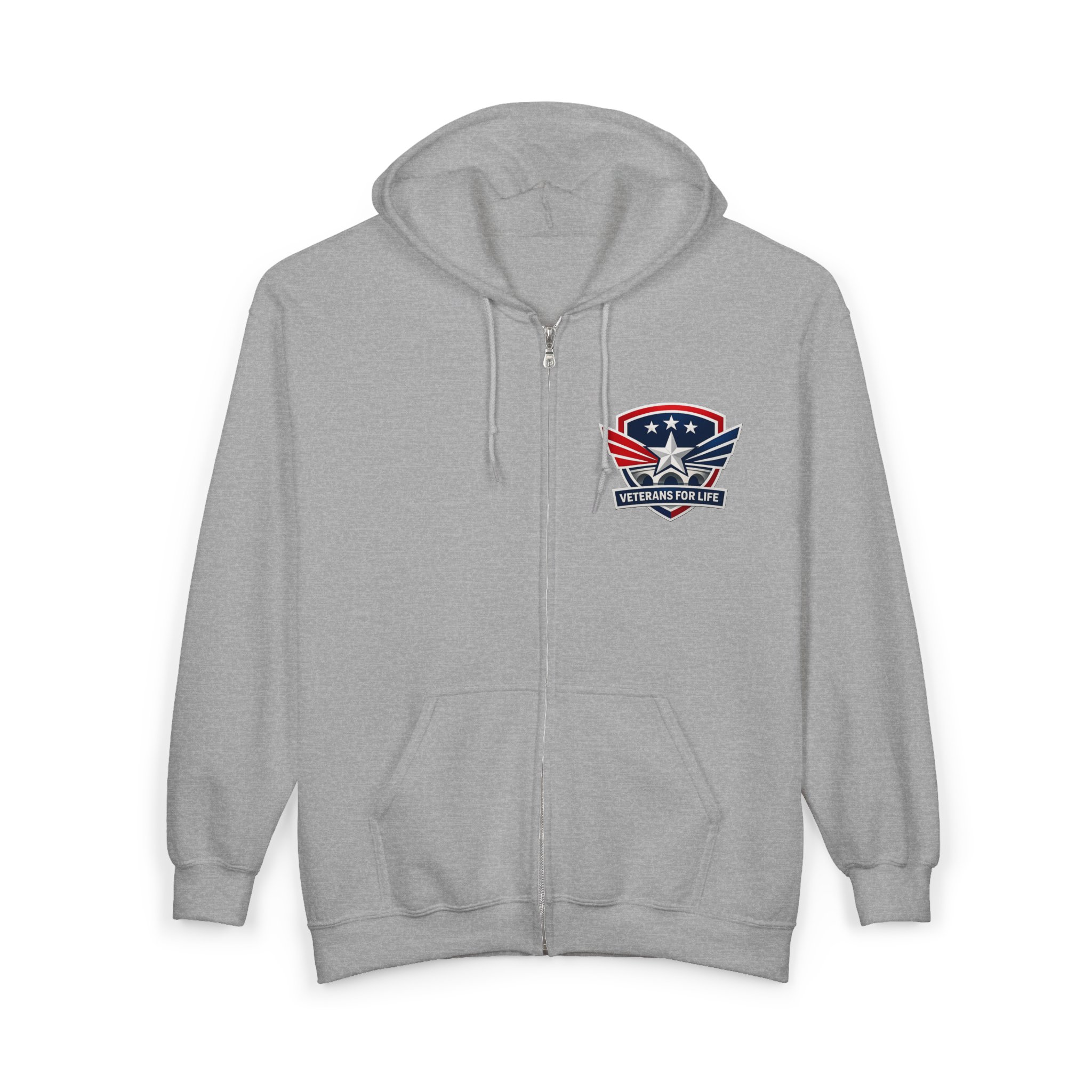 Patriotic Shield Zip Hoodie — American Eagle Emblem Full-Zip Sweatshirt - Image 7