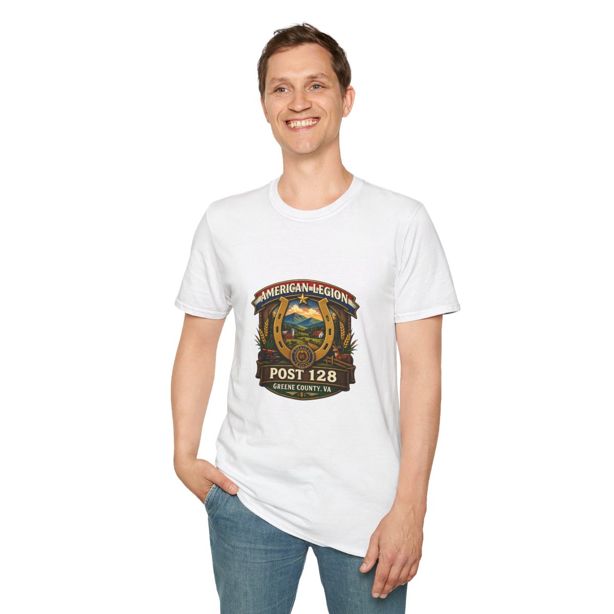 American Legion Post 128 T-Shirt — Greene County VA Emblem Tee