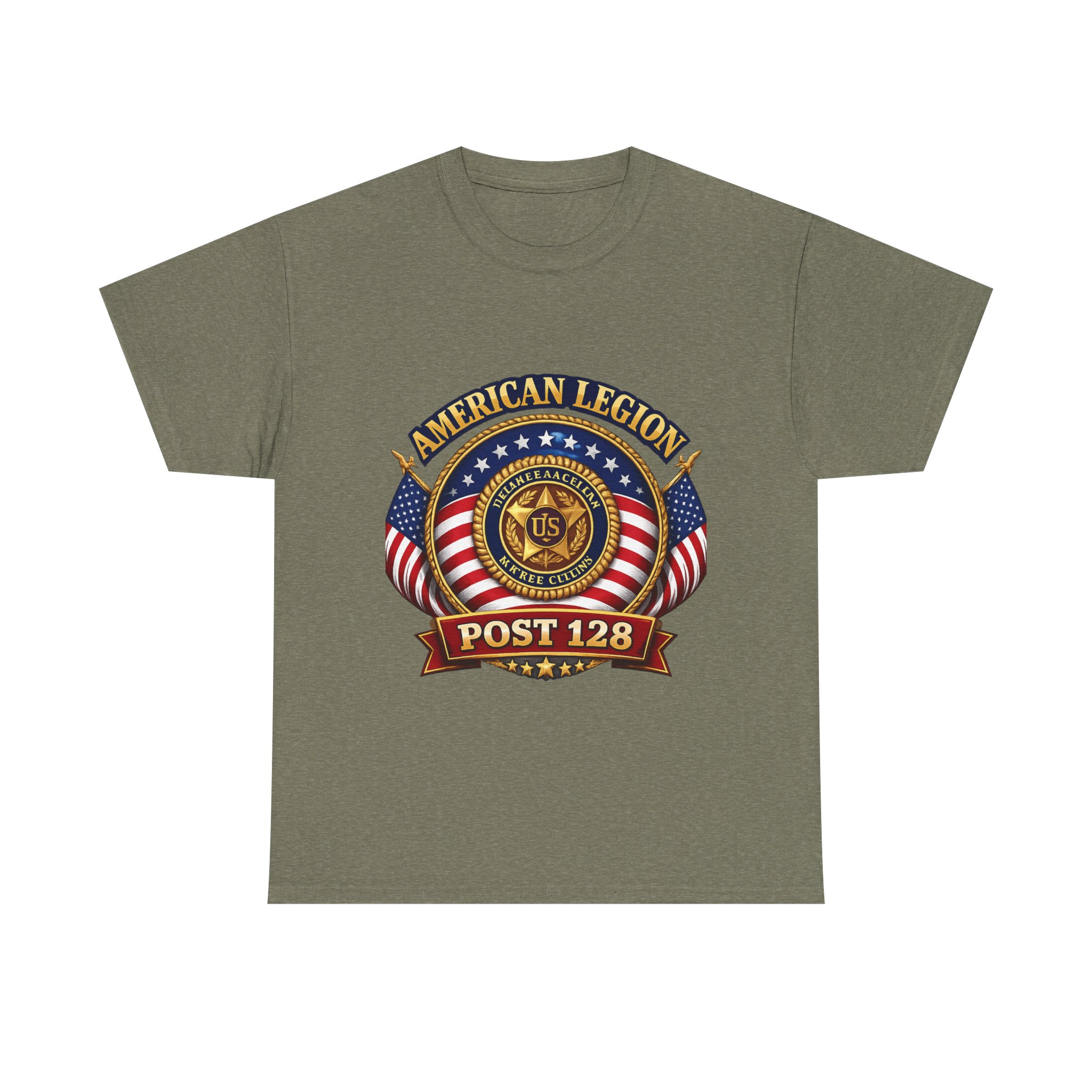 American Legion Post 128 T-Shirt — Patriotic Veteran Emblem Tee - Image 4
