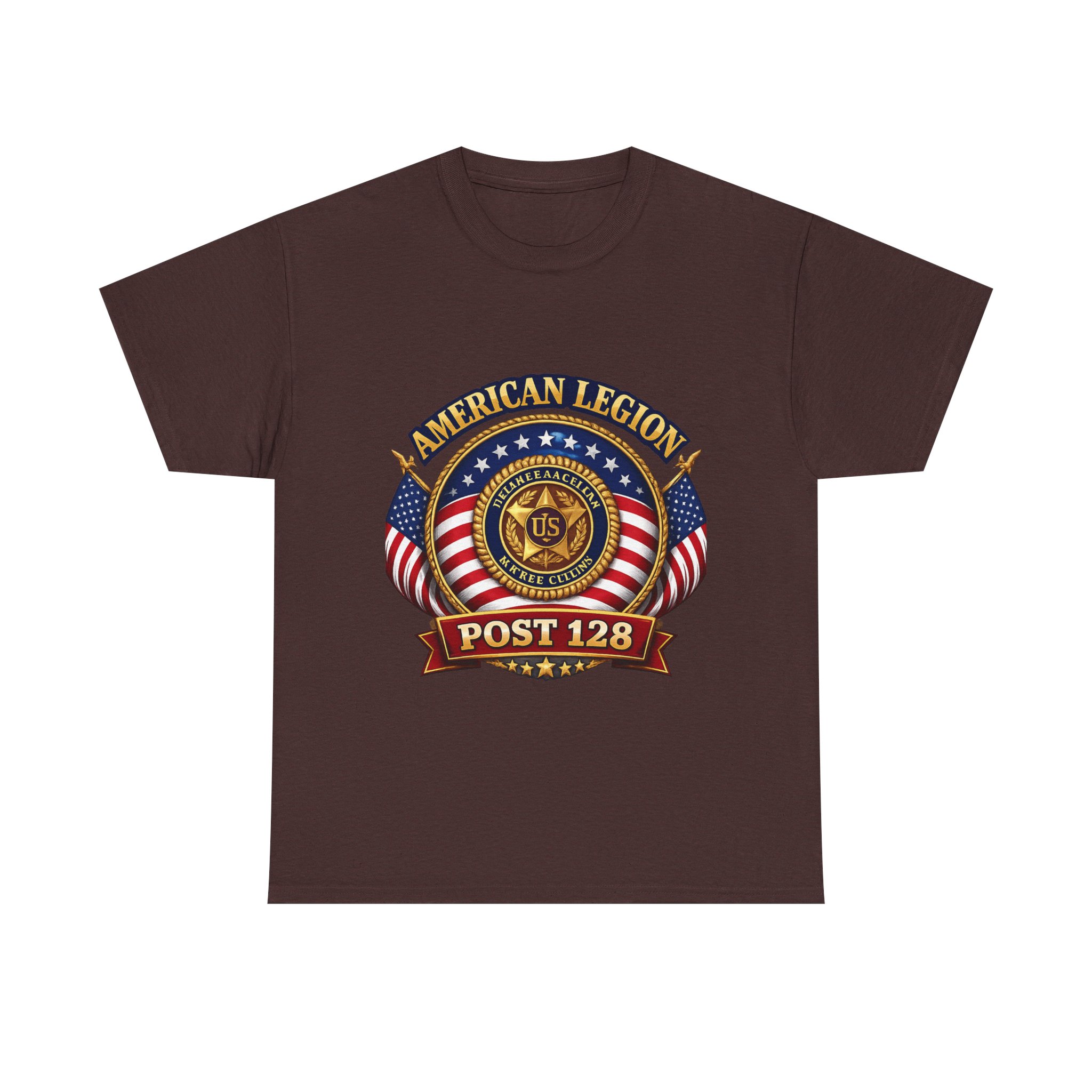 American Legion Post 128 T-Shirt — Patriotic Veteran Emblem Tee - Image 10