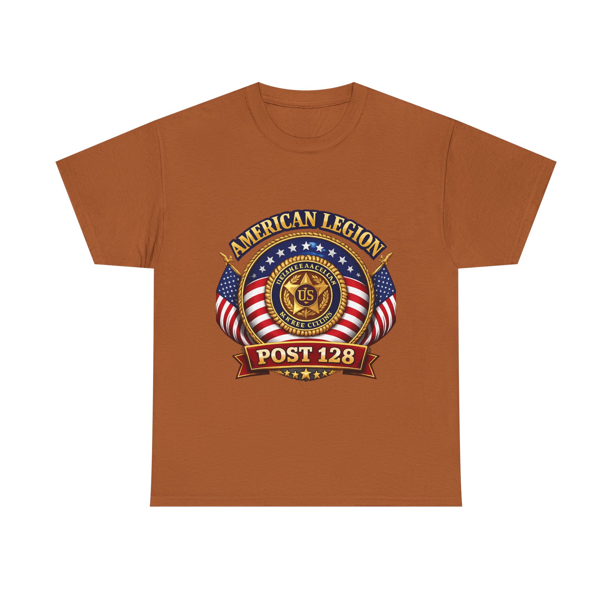 American Legion Post 128 T-Shirt — Patriotic Veteran Emblem Tee - Image 12