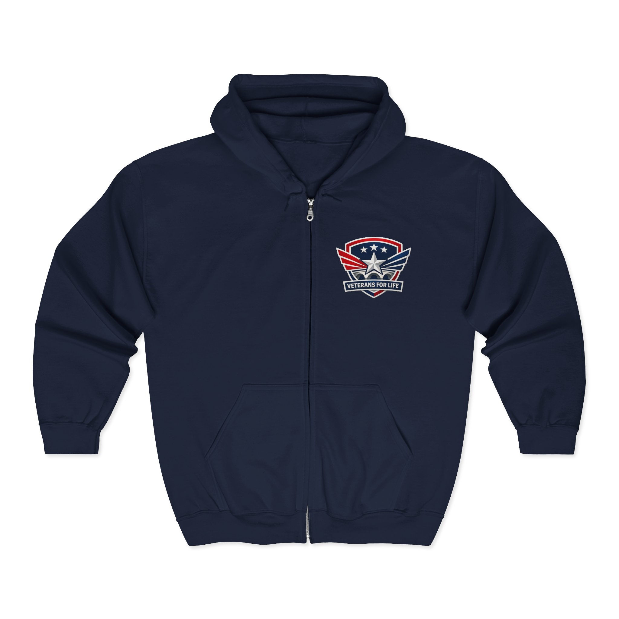 Patriotic Shield Zip Hoodie — American Eagle Emblem Full-Zip Sweatshirt - Image 9