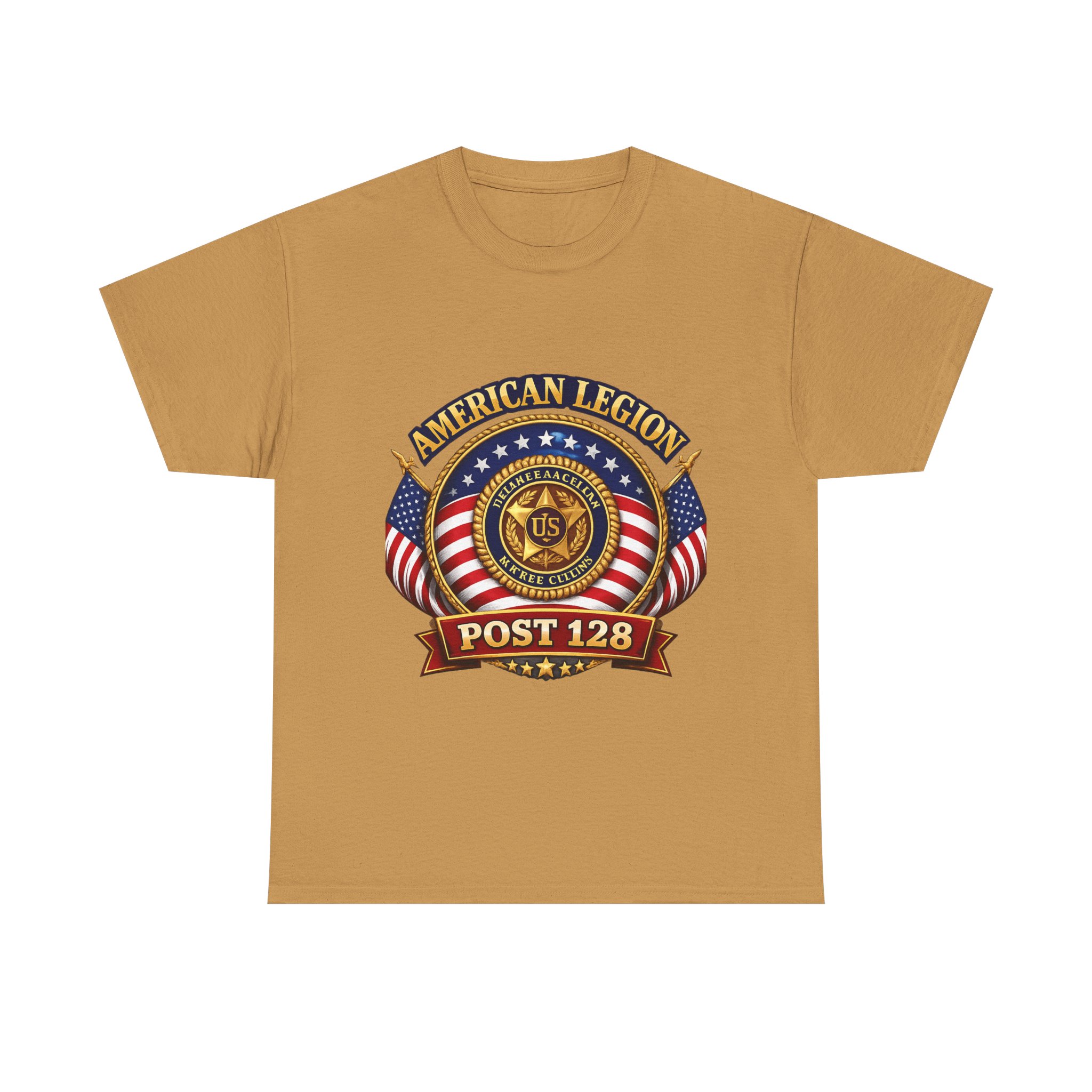 American Legion Post 128 T-Shirt — Patriotic Veteran Emblem Tee - Image 3