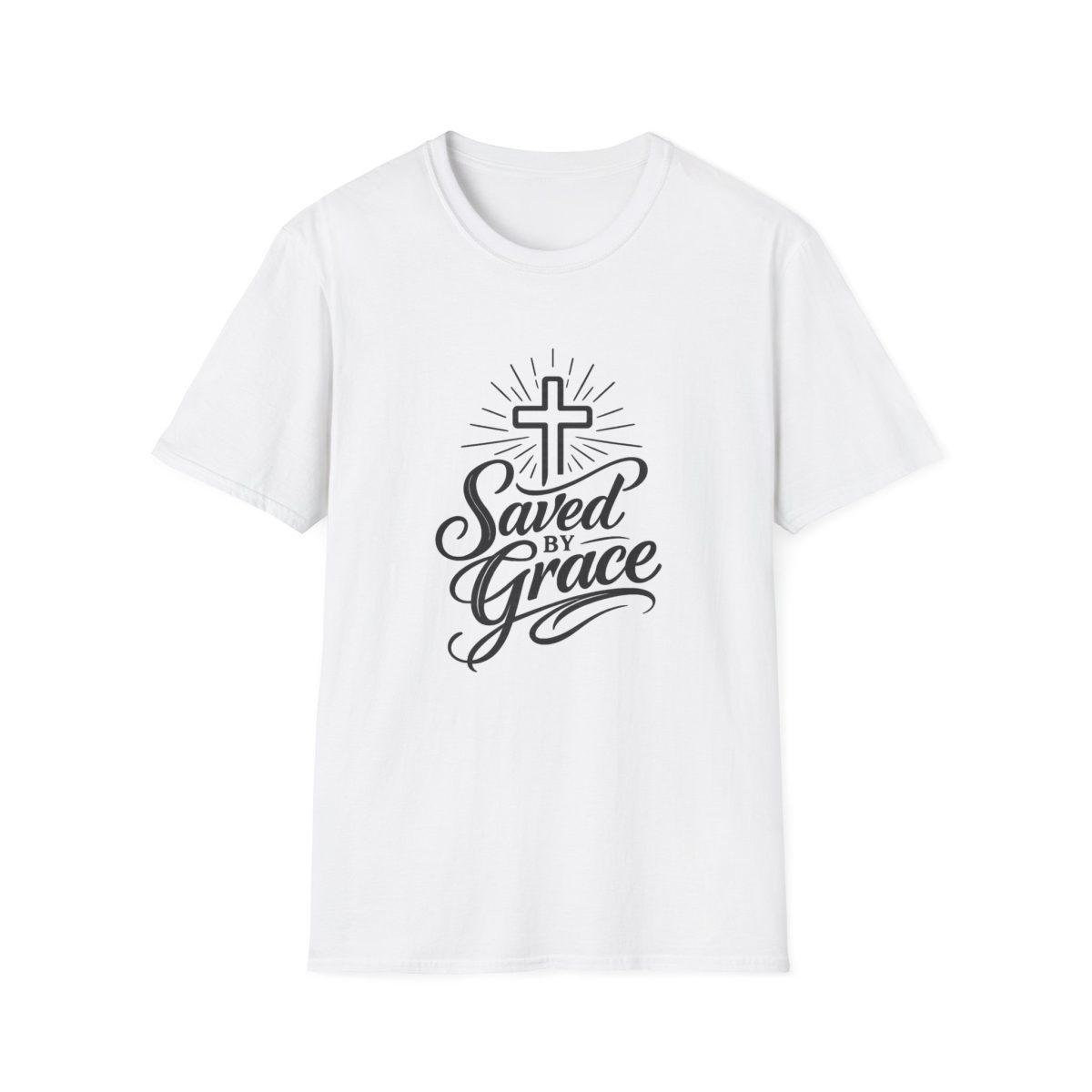 Saved by Grace T-Shirt — Christian Cross Faith Tee