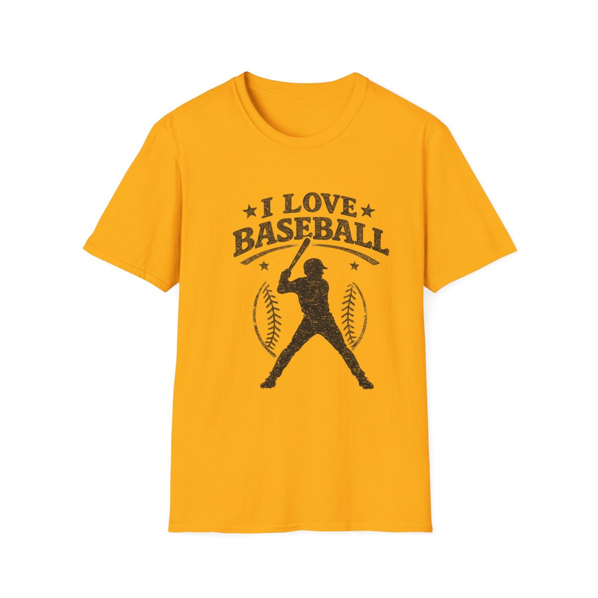 I Love Baseball Tee — Vintage Baseball Player T-Shirt