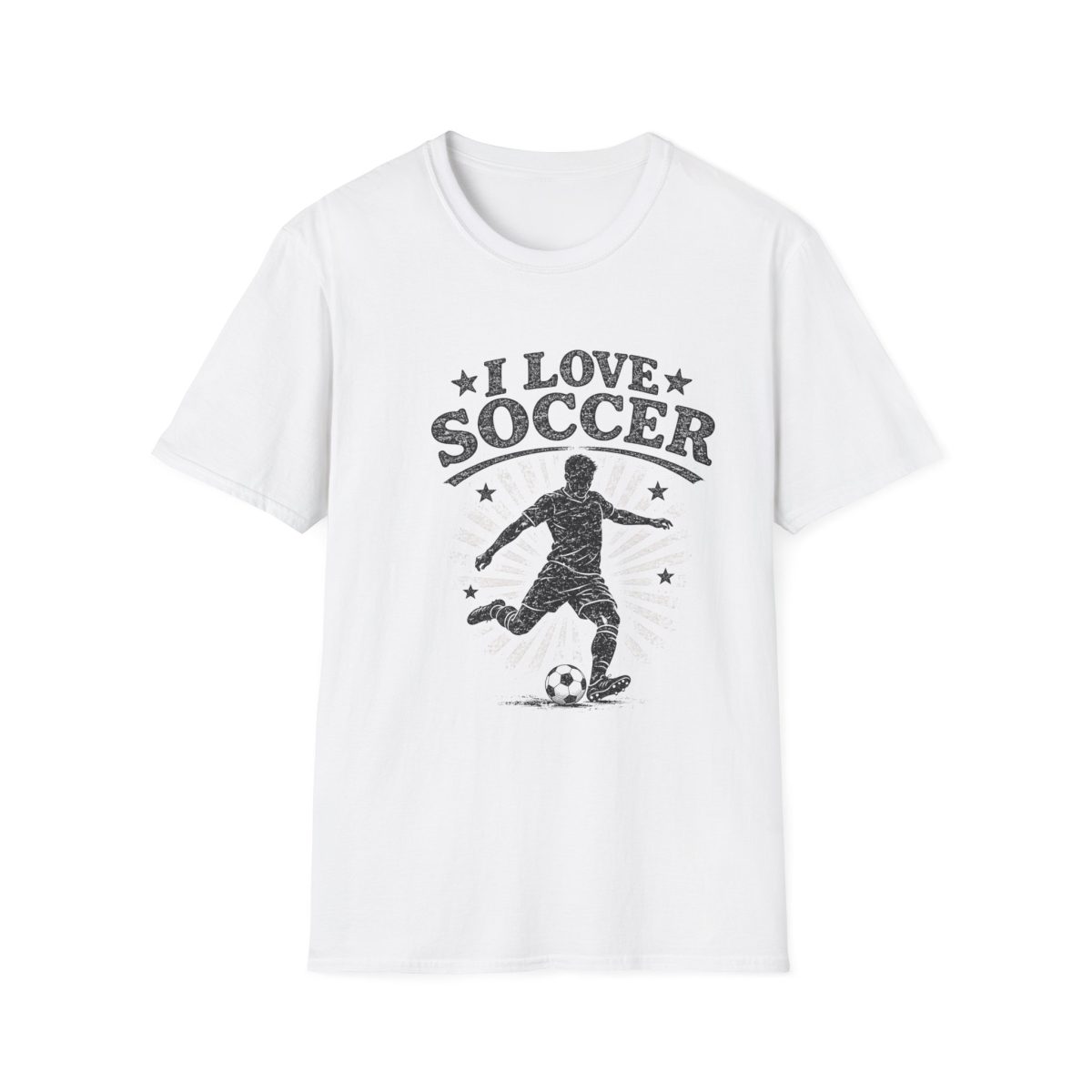 I Love Soccer T-Shirt – Vintage Soccer Player Tee for Fans & Players