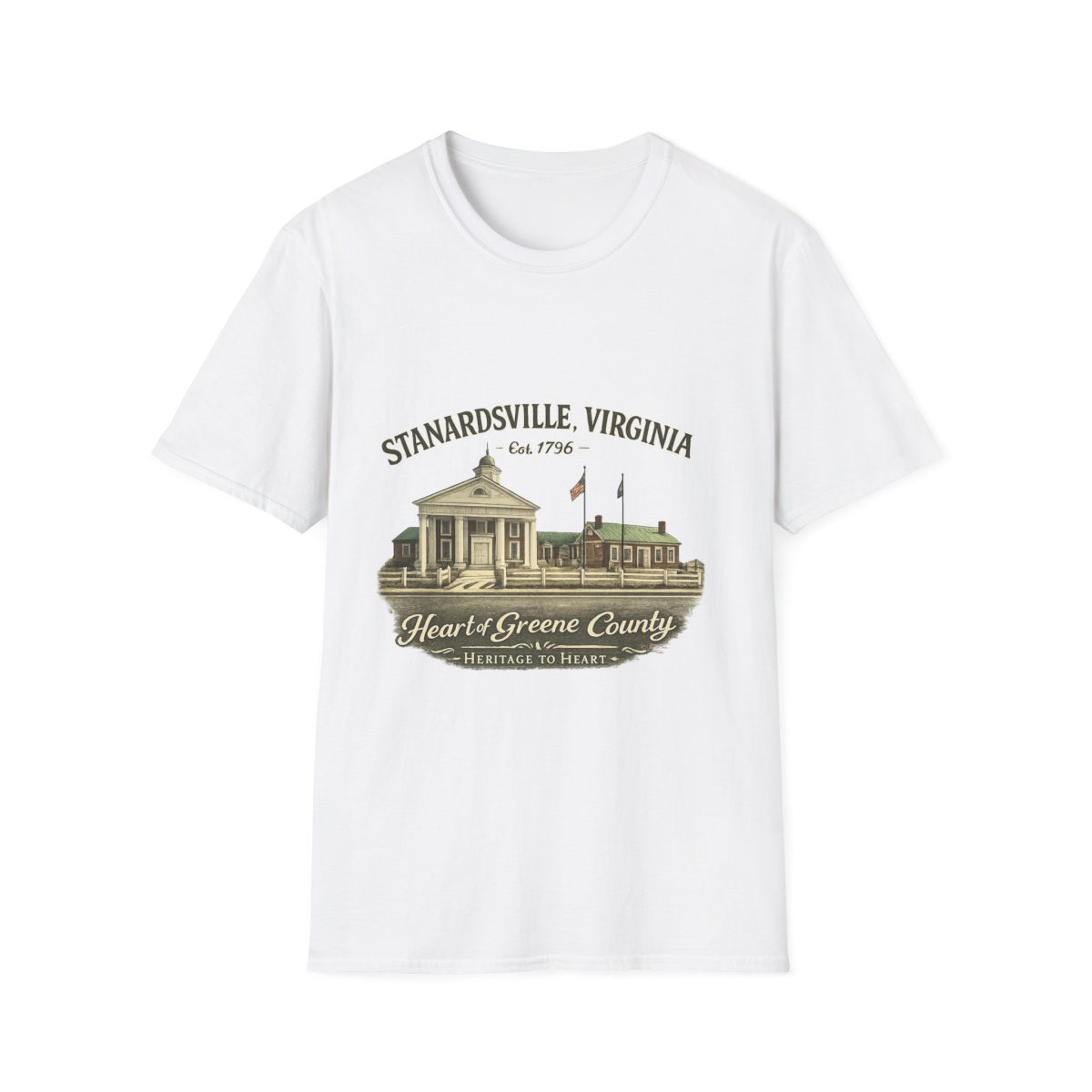 Stanardsville, Virginia T-Shirt — Greene County Historic Courthouse Tee