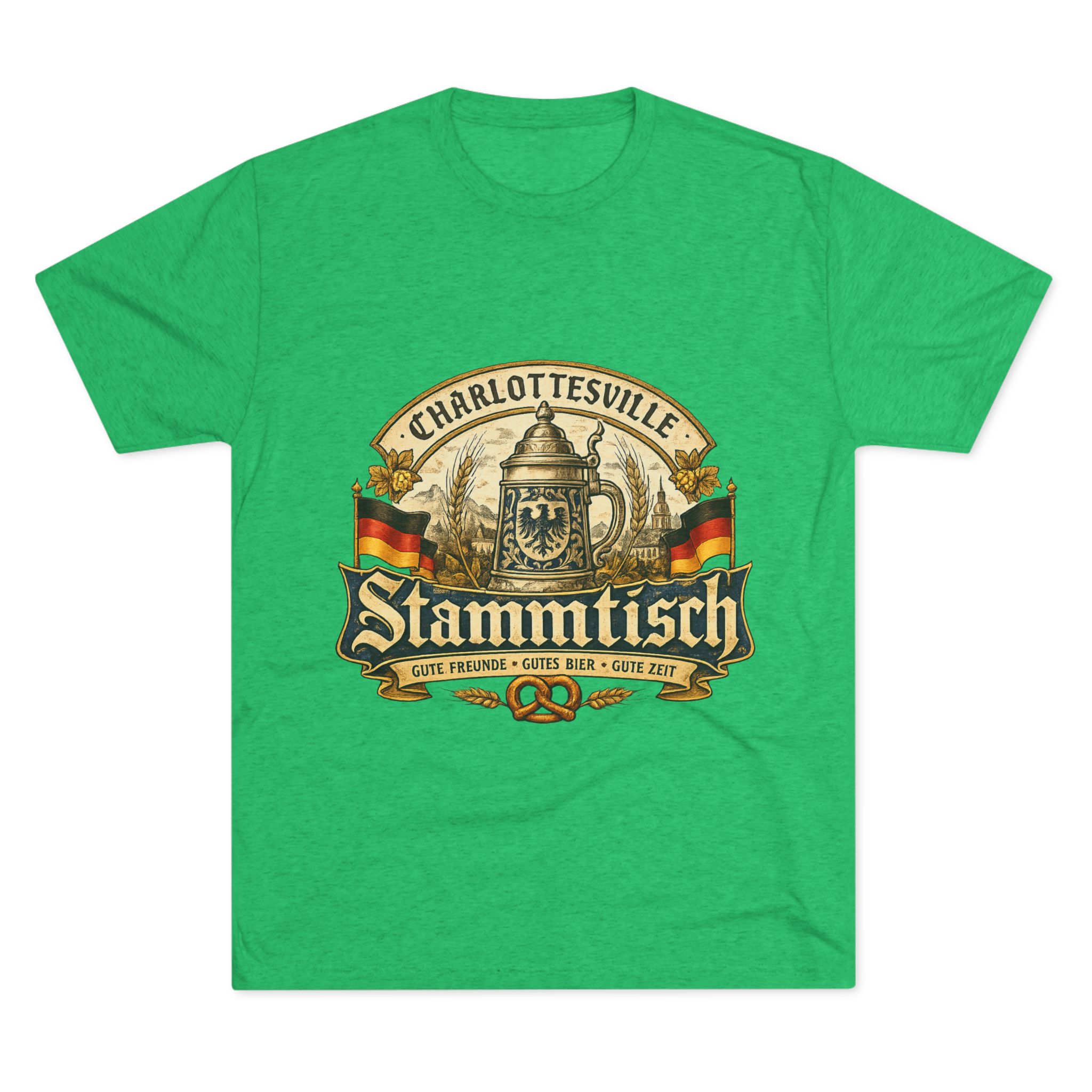Stammtisch Charlottesville Beer Tee — Vintage German Pub T-Shirt - Image 5