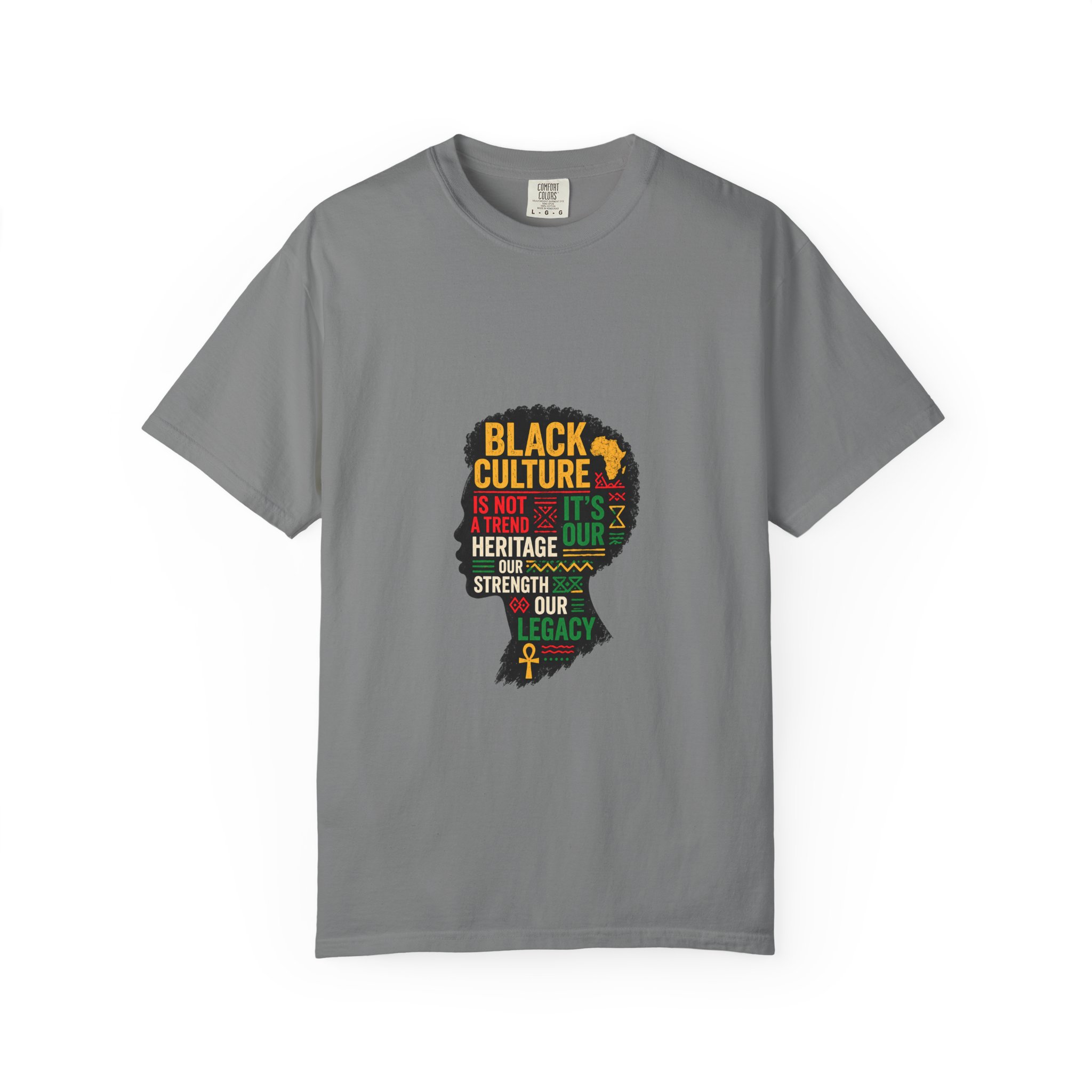 Black Culture Silhouette T-Shirt — "Black Culture Is Not a Trend" Heritage Tee - Image 5