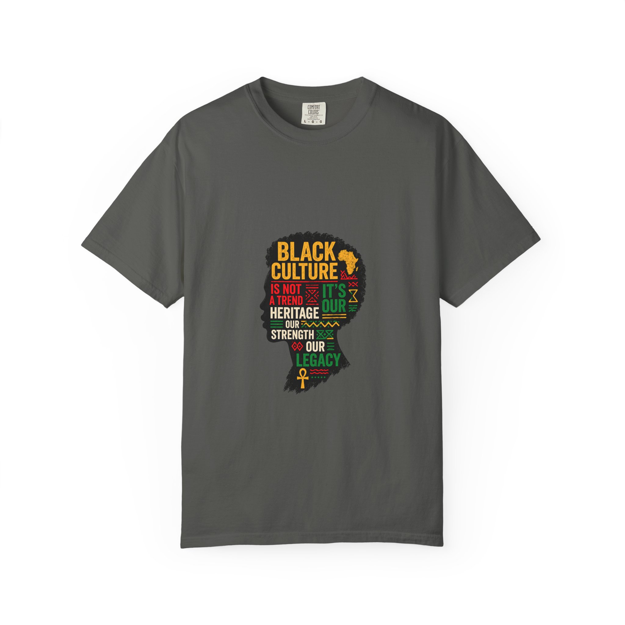 Black Culture Silhouette T-Shirt — "Black Culture Is Not a Trend" Heritage Tee - Image 4