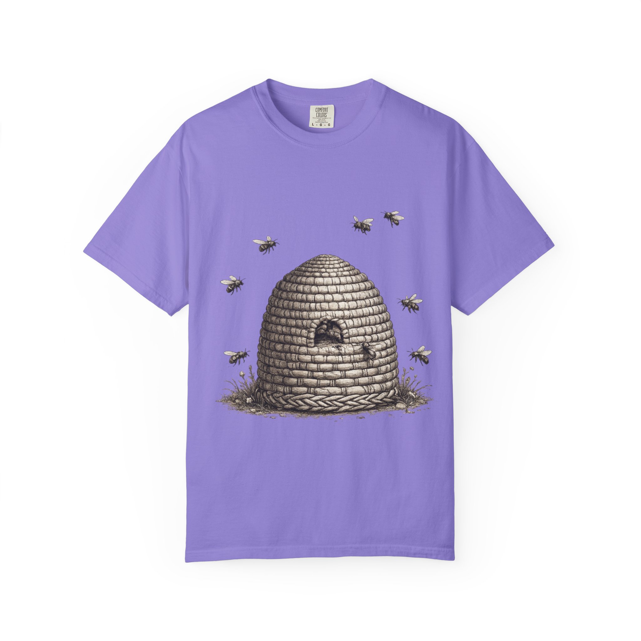 Beehive Illustration T-Shirt — Vintage Beekeeper Graphic Tee - Image 12