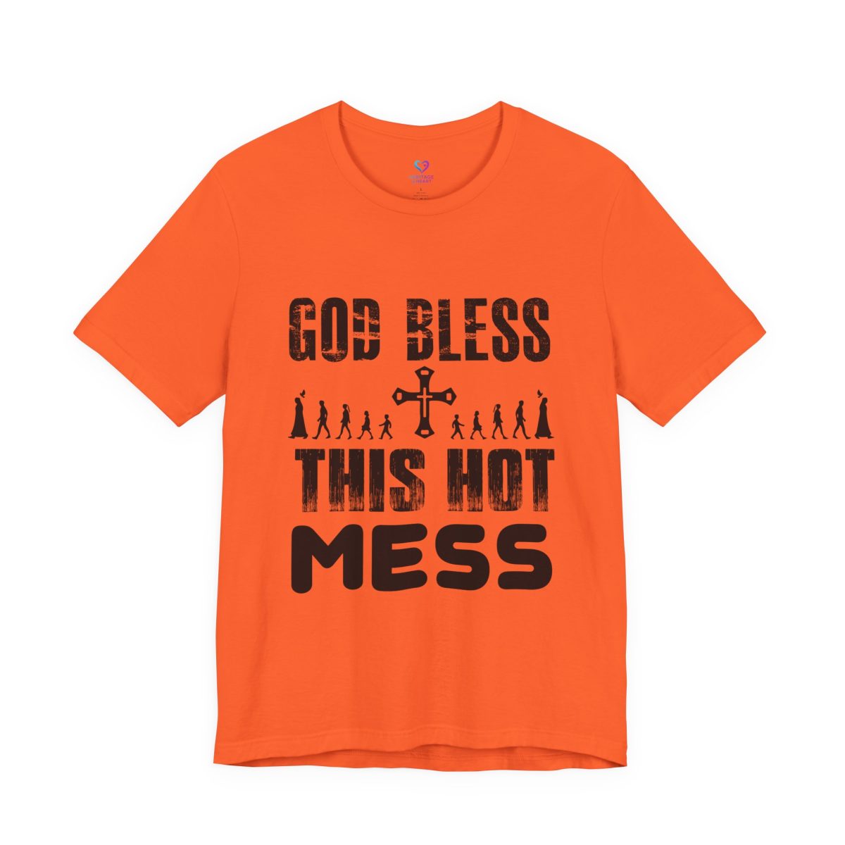 T-Shirt — "God Bless This Hot Mess" Funny Christian Graphic Tee