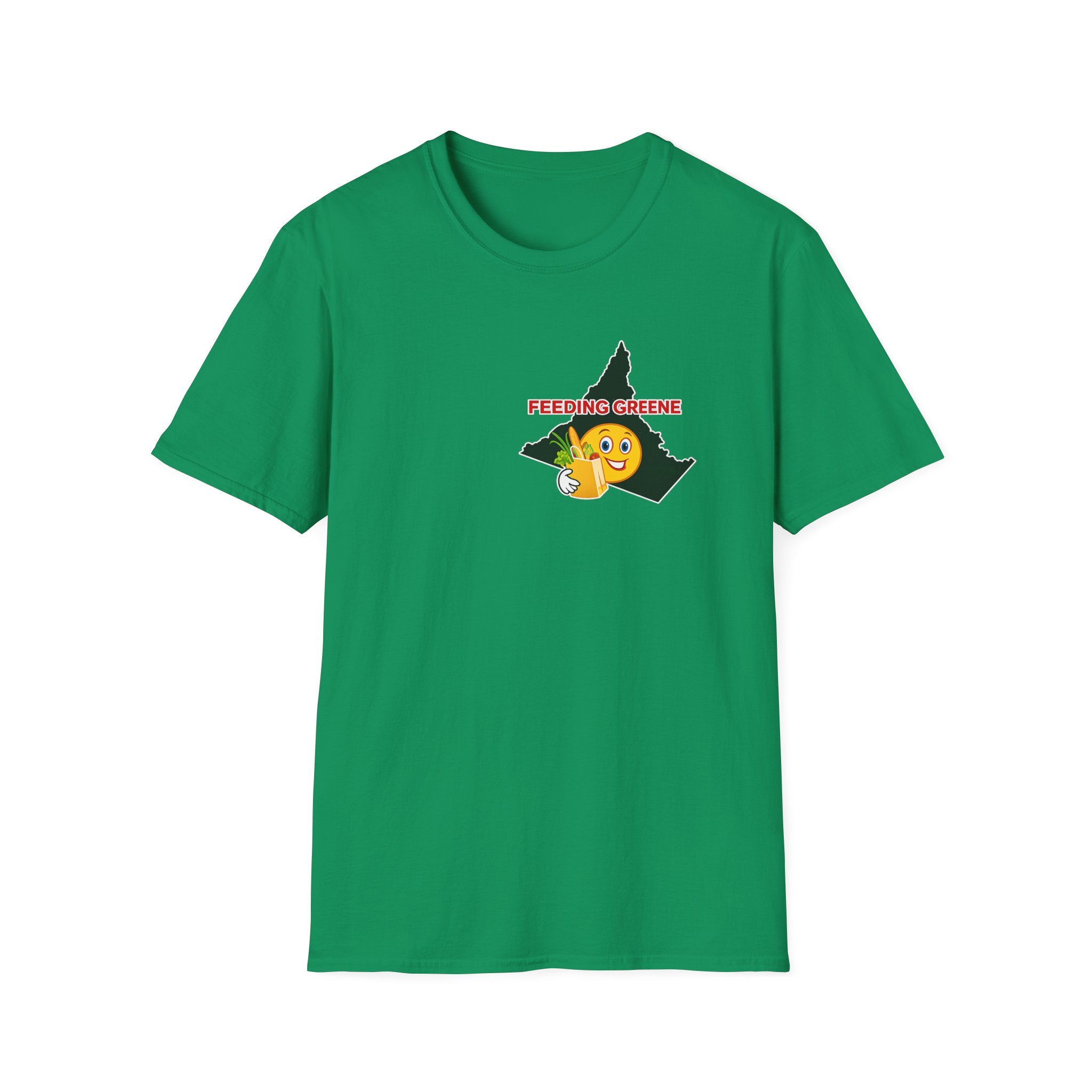 Feeding Greene State Outline T-Shirt — Funny Emoji “Feeding Greene” Local Pride Tee - Image 23
