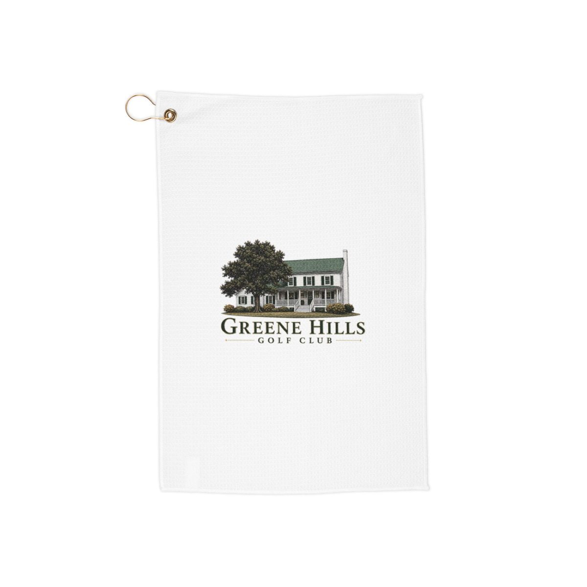 Greene Hills Golf Club Microfiber Golf Towel with Grommet & Hook