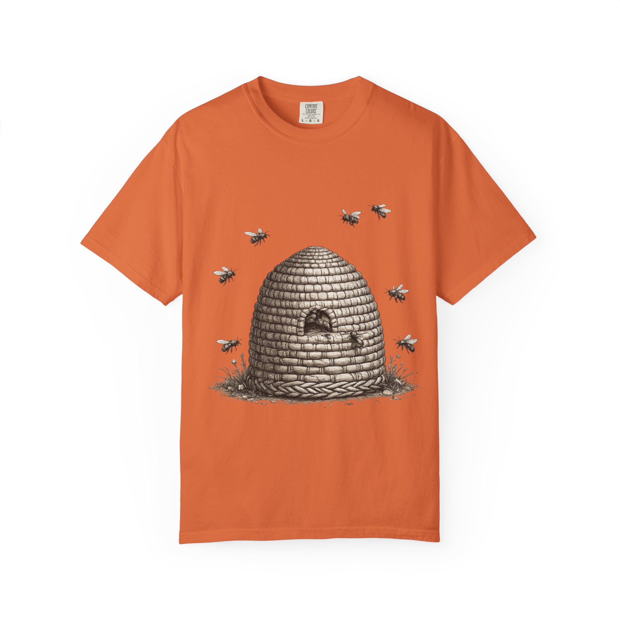 Beehive Illustration T-Shirt — Vintage Beekeeper Graphic Tee - Image 6