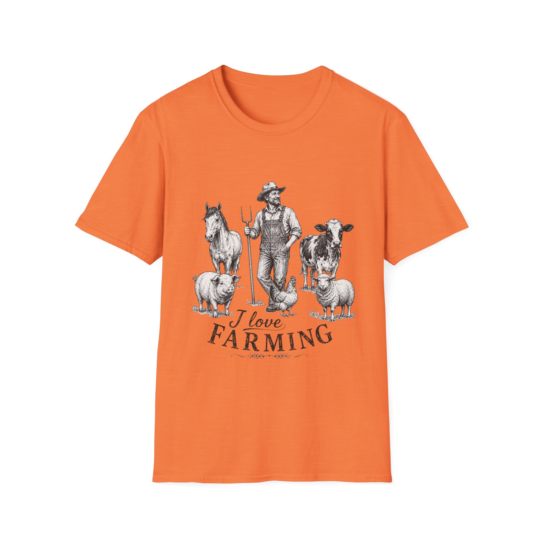 Farmer Life T-Shirt — I Love Farming Vintage Farm Animal Shirt - Image 2