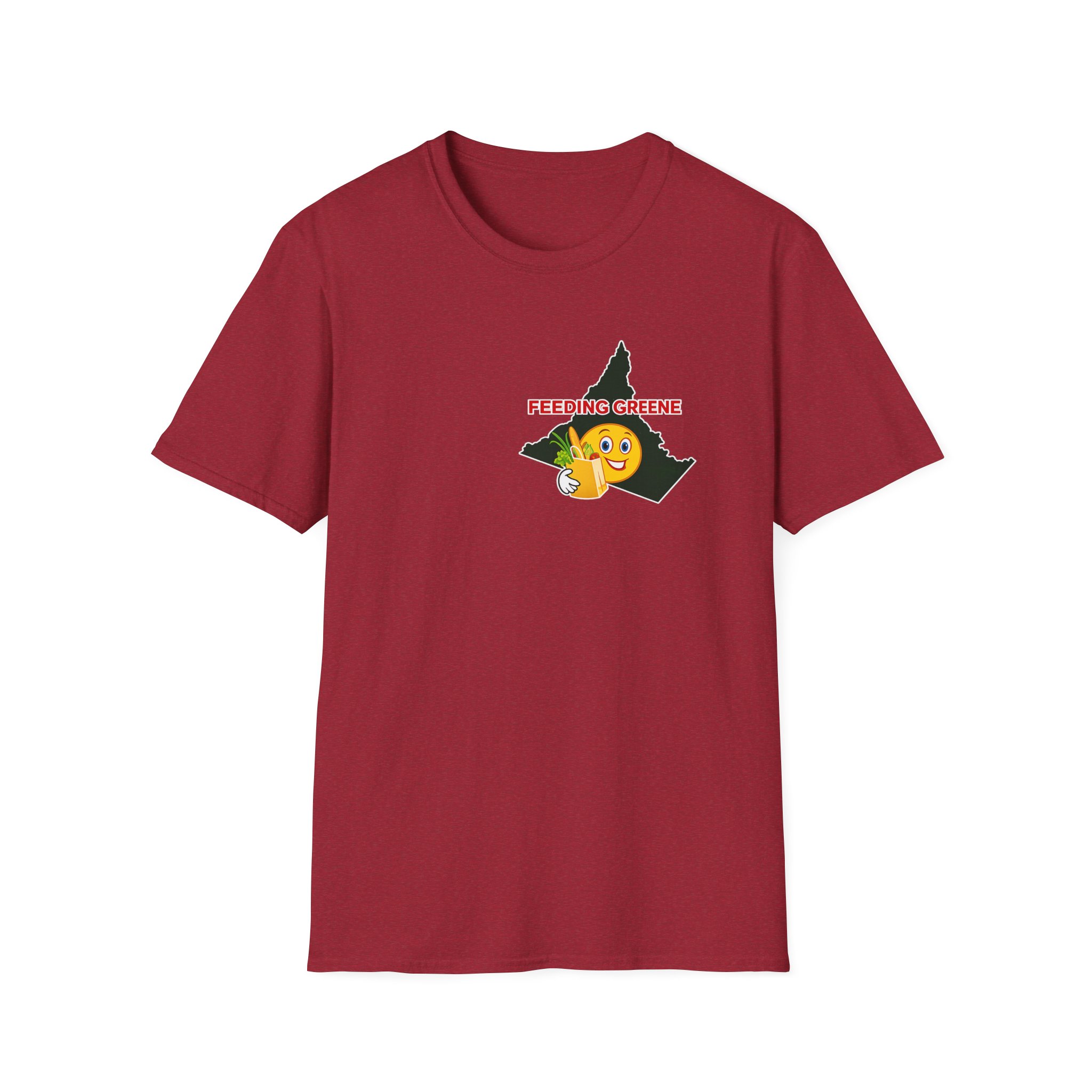 Feeding Greene State Outline T-Shirt — Funny Emoji “Feeding Greene” Local Pride Tee - Image 55