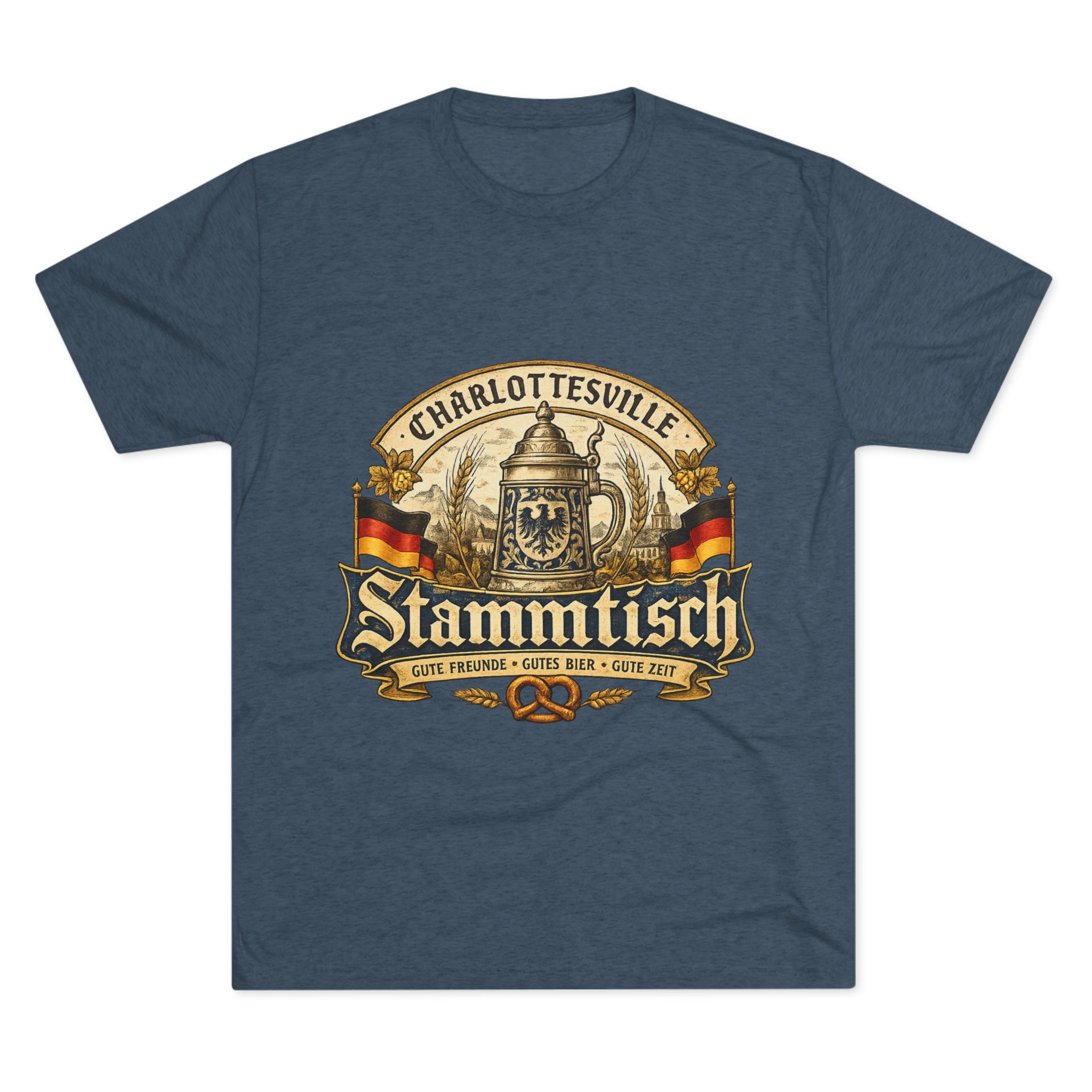 Stammtisch Charlottesville Beer Tee — Vintage German Pub T-Shirt - Image 6